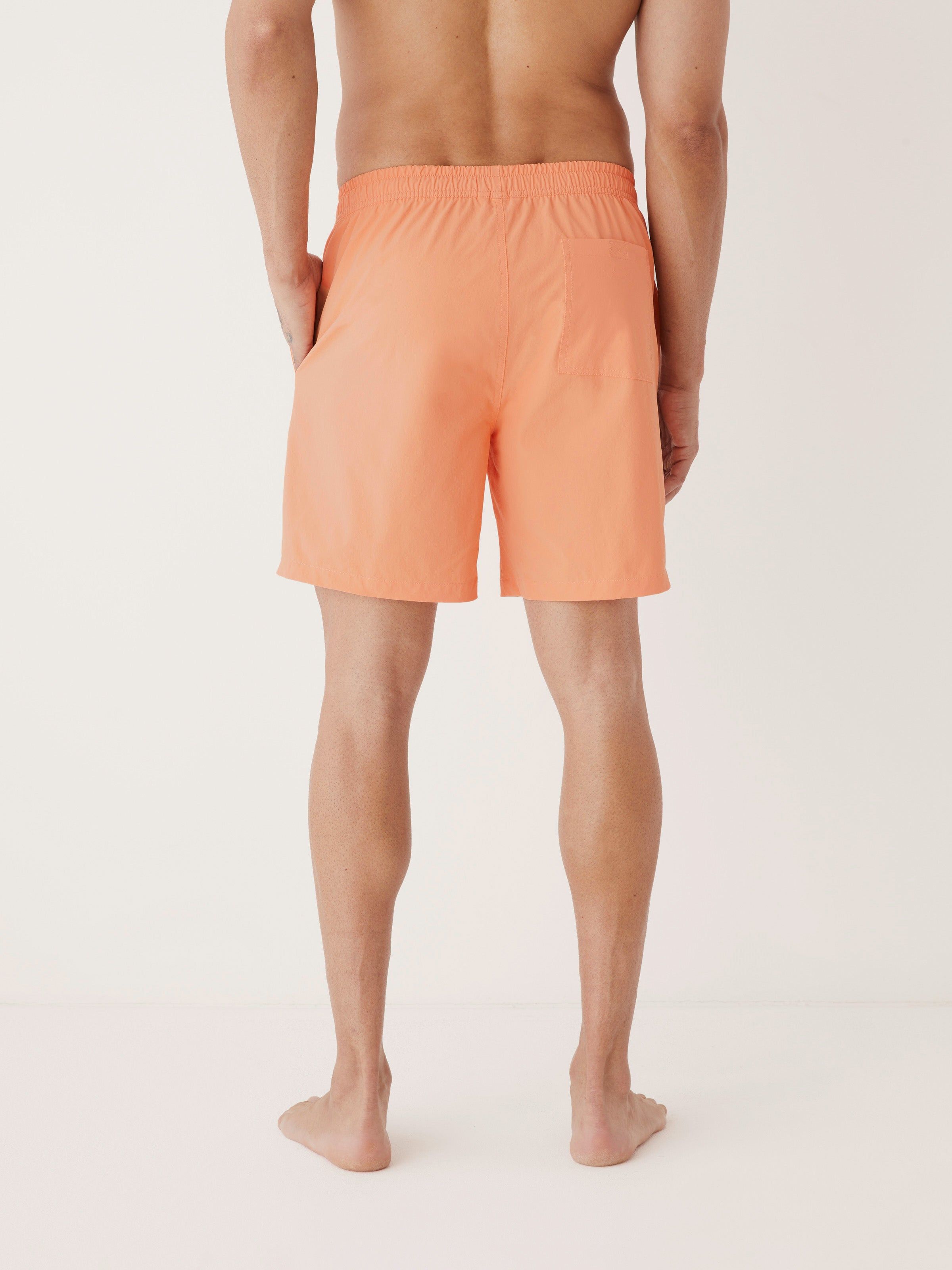 The 7in Swim Short in Coral sold by Frank & Oak product image thumbnail 4