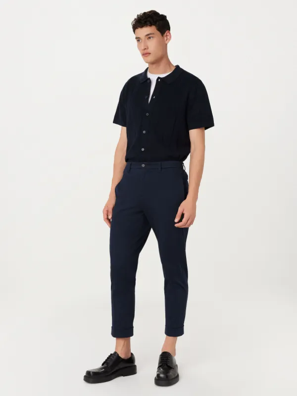 The Colin Chino Pant in Deep Blue sold by Frank & Oak