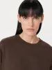 The Drop Shoulder Loose T-Shirt in Brown Black sold by Frank & Oak