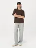The Drop Shoulder Loose T-Shirt in Brown Black sold by Frank & Oak