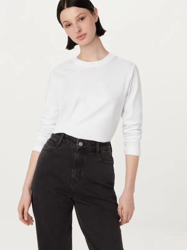 The Long Sleeve T-Shirt in Bright White sold by Frank & Oak