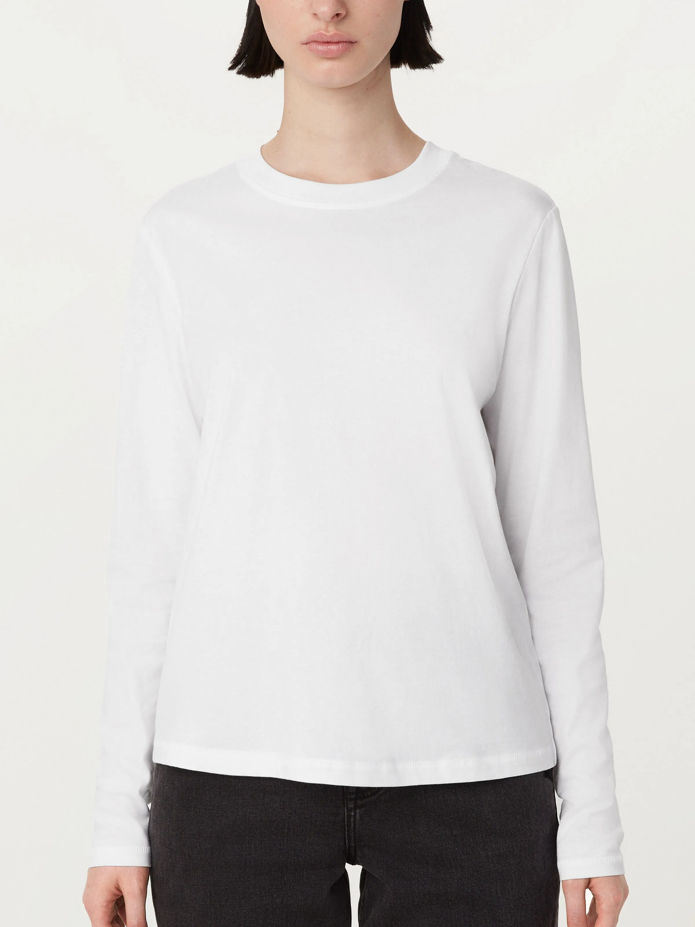 The Long Sleeve T-Shirt in Bright White sold by Frank & Oak product image thumbnail 3
