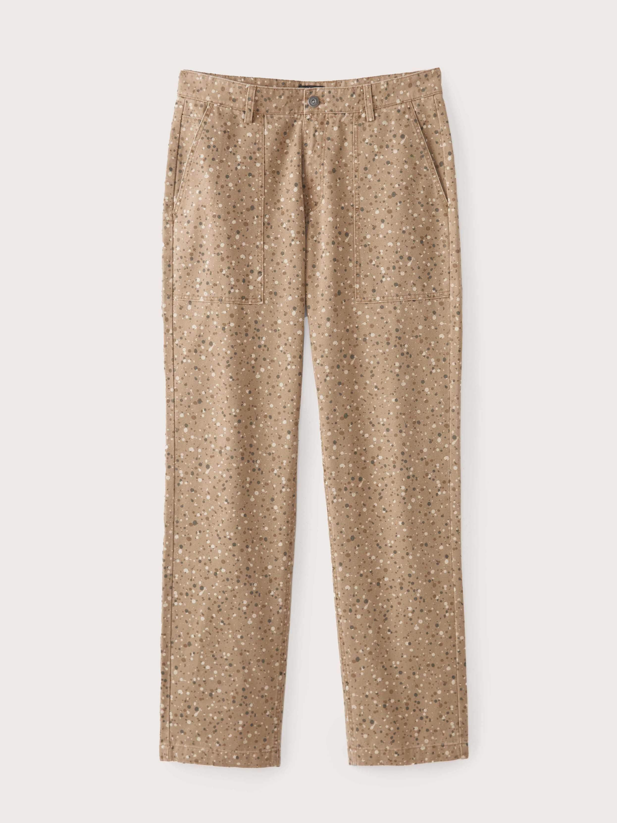 The Joey Straight Fit Printed Work Pant in Brown sold by Frank & Oak product image thumbnail 7