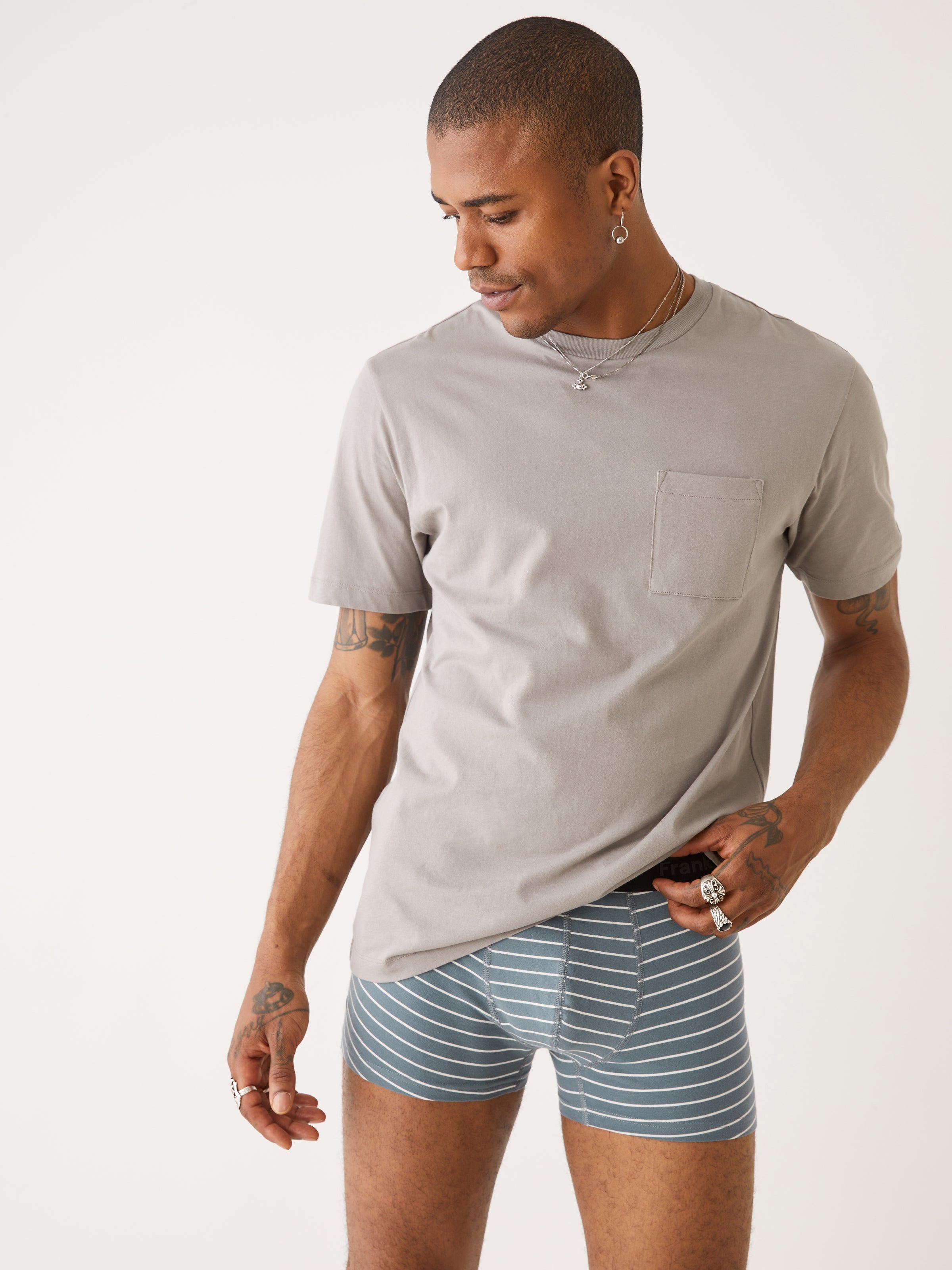 The Classic Trunk in Stormy Blue sold by Frank & Oak