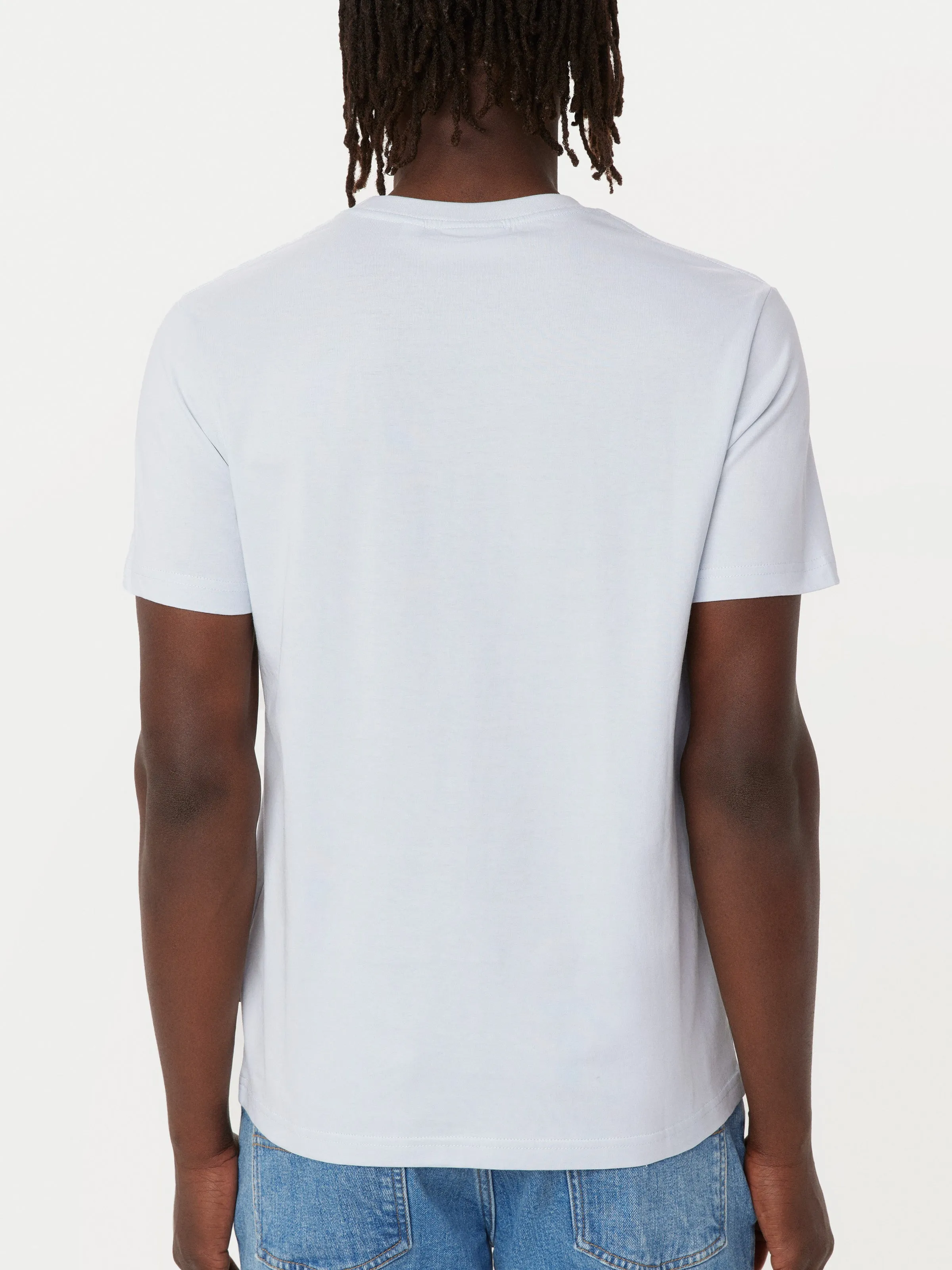 The Essential Slim T-Shirt in Pastel Blue sold by Frank & Oak product image thumbnail 4