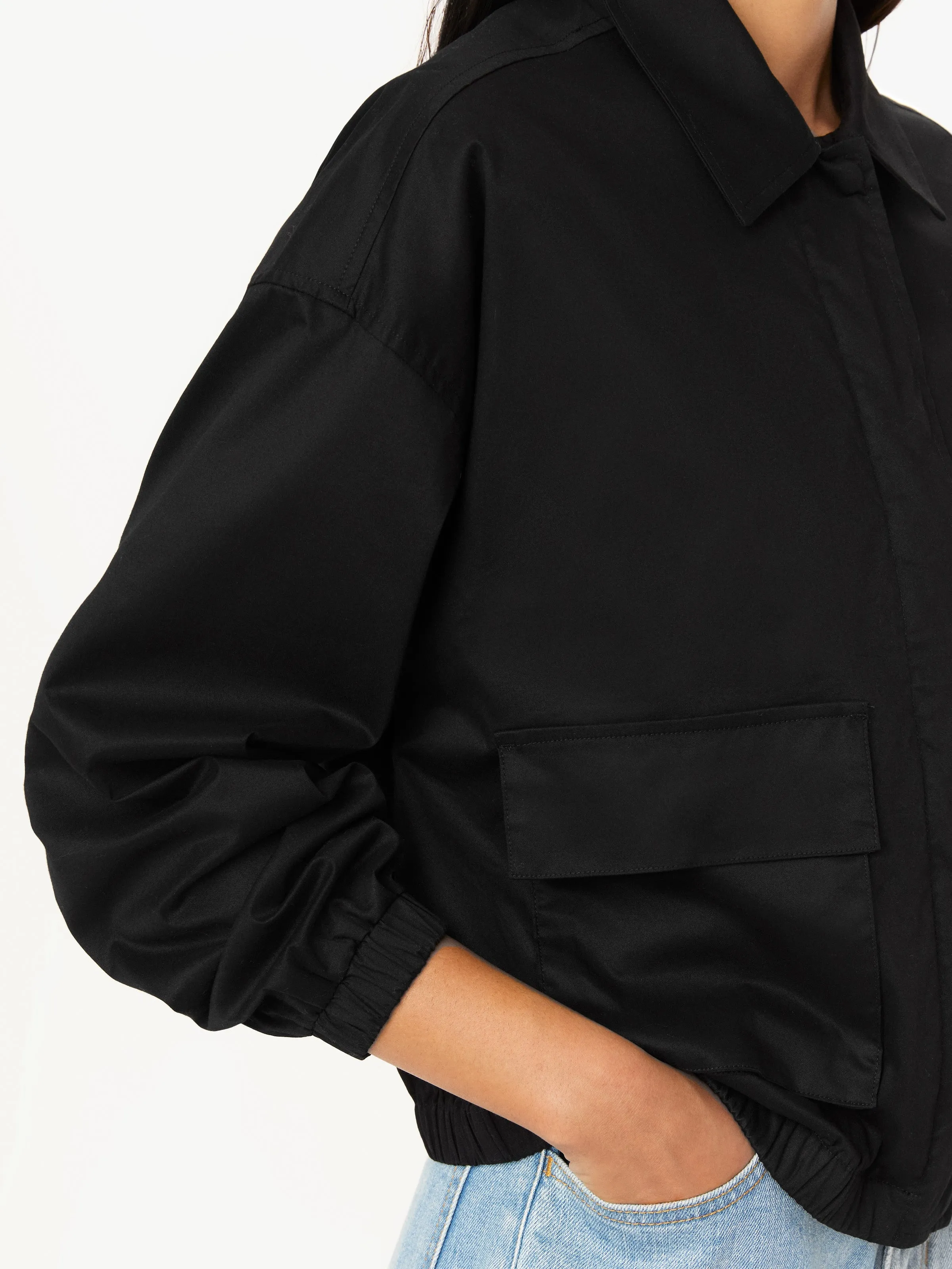 The Parachute Comfort Jacket in Black sold by Frank & Oak product image thumbnail 3