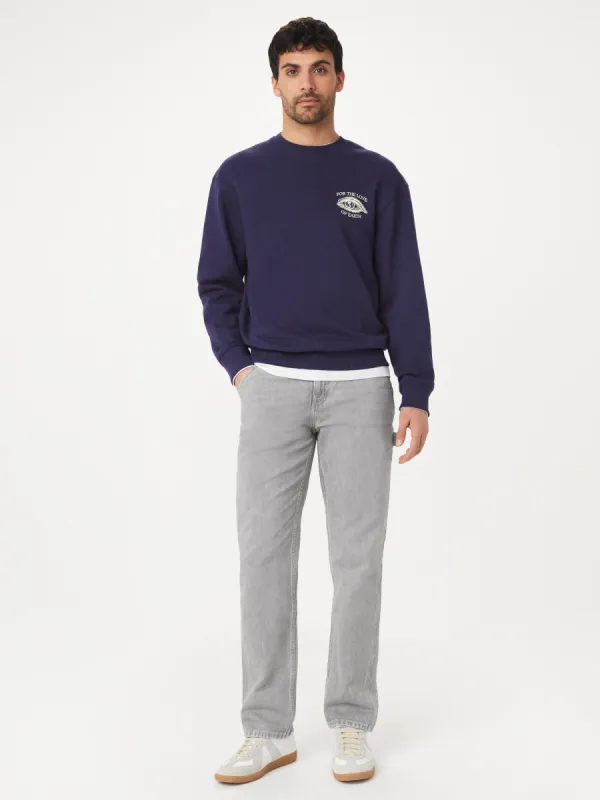 The Earth Day Sweatshirt in Night Sky sold by Frank & Oak