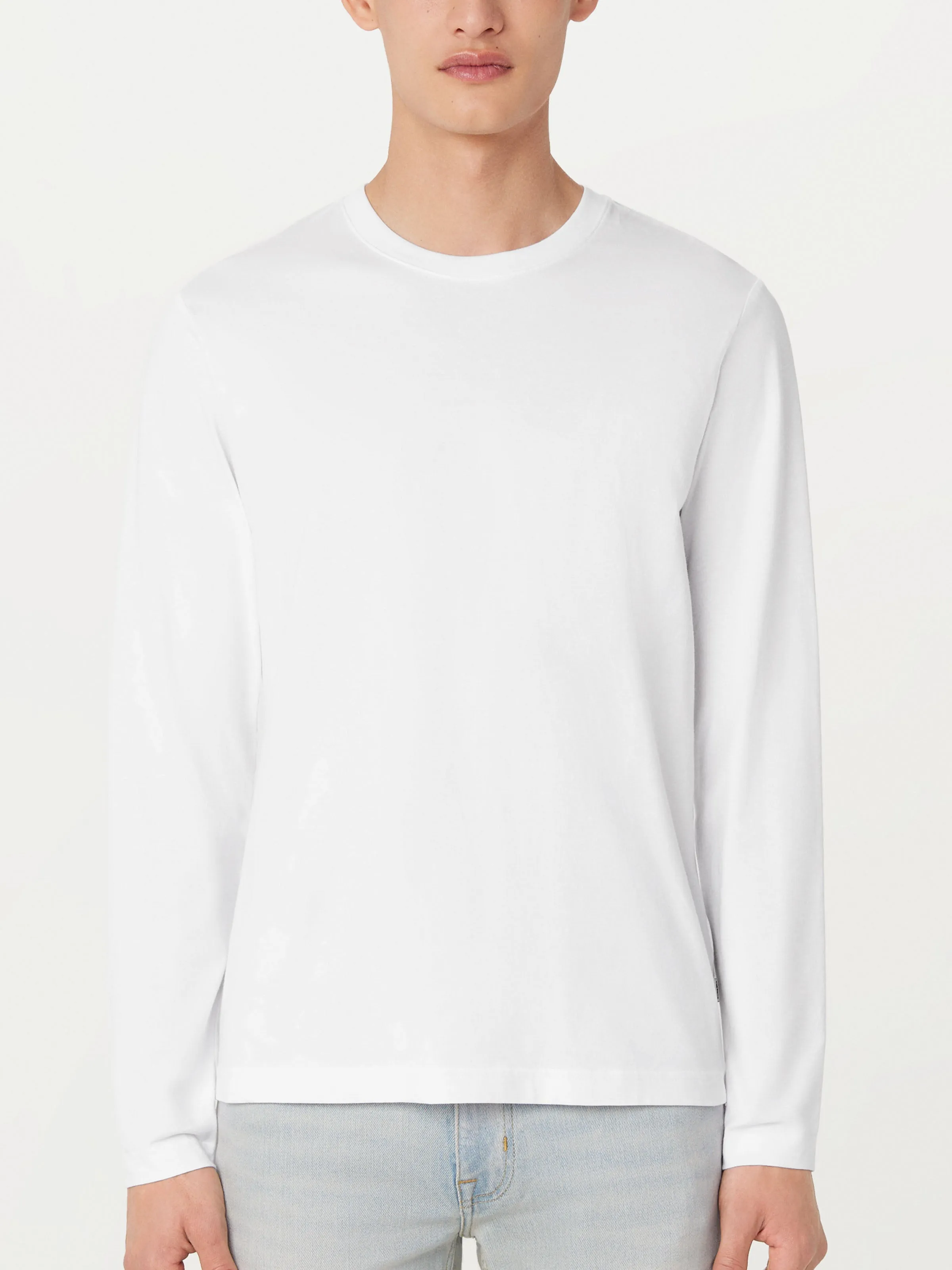 The Essential Long Sleeve T-Shirt in White sold by Frank & Oak product image thumbnail 3