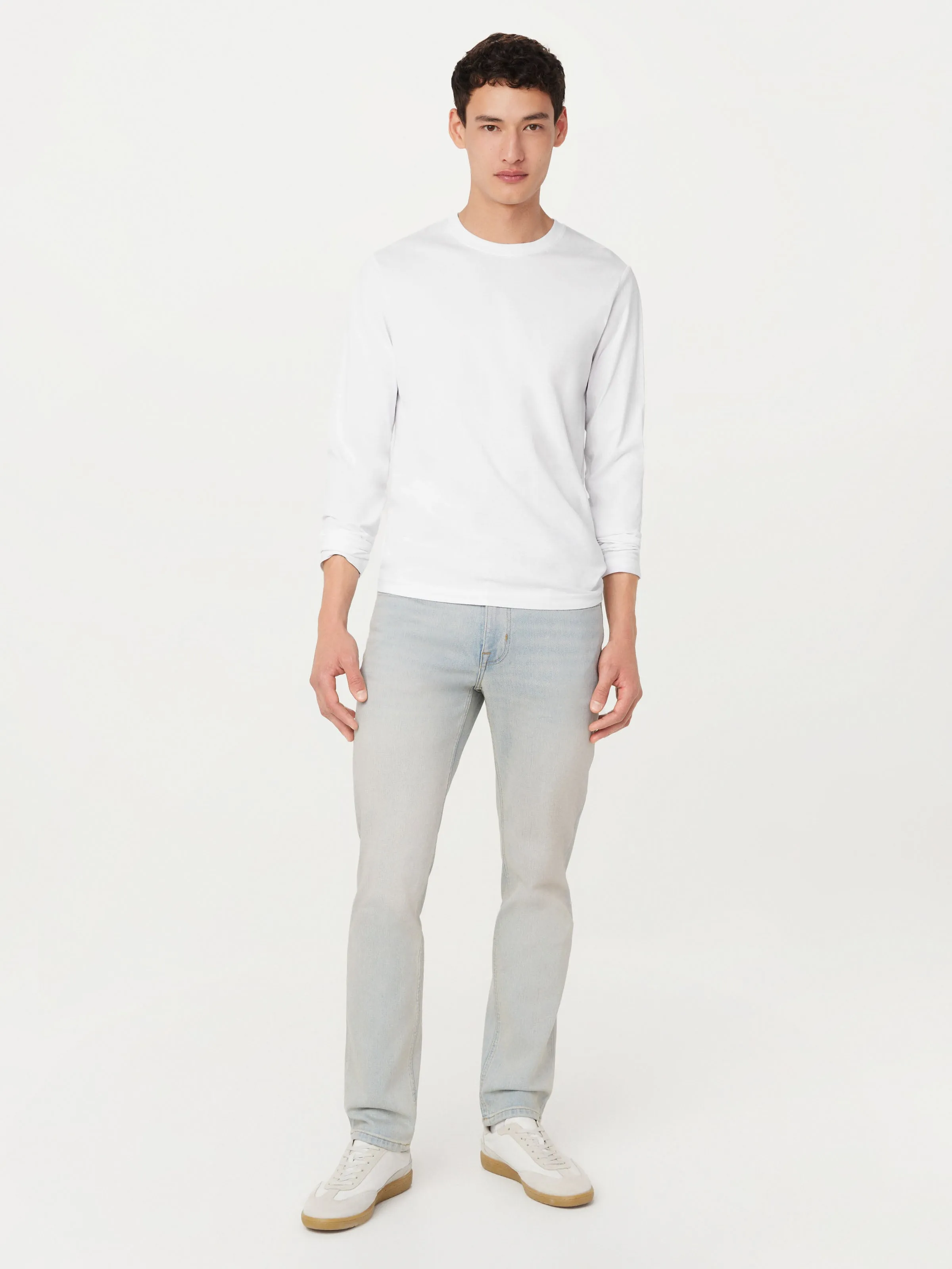 The Essential Long Sleeve T-Shirt in White sold by Frank & Oak product image thumbnail 2