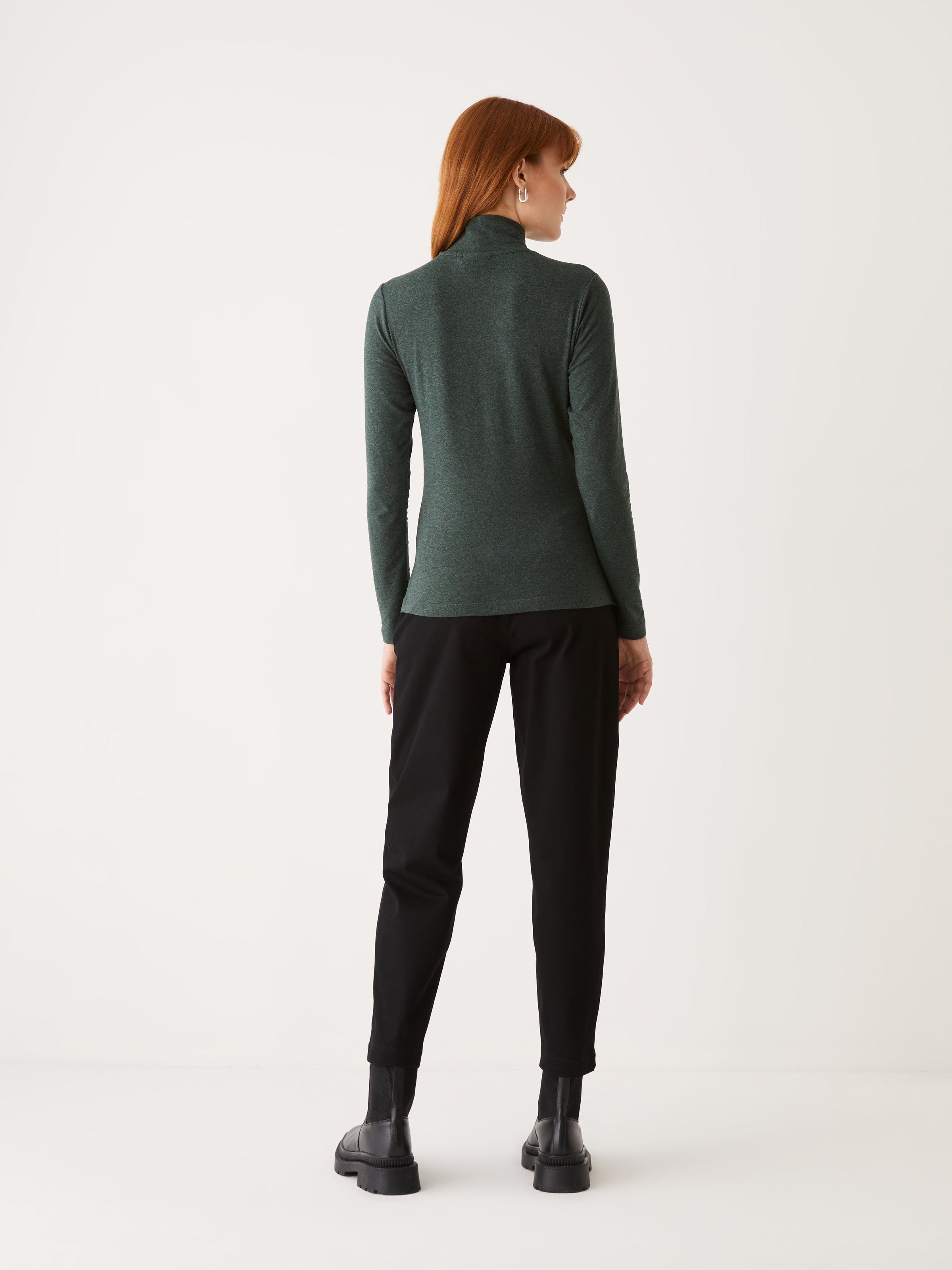 The Long Sleeve Mockneck in Dark green sold by Frank & Oak product image thumbnail 4