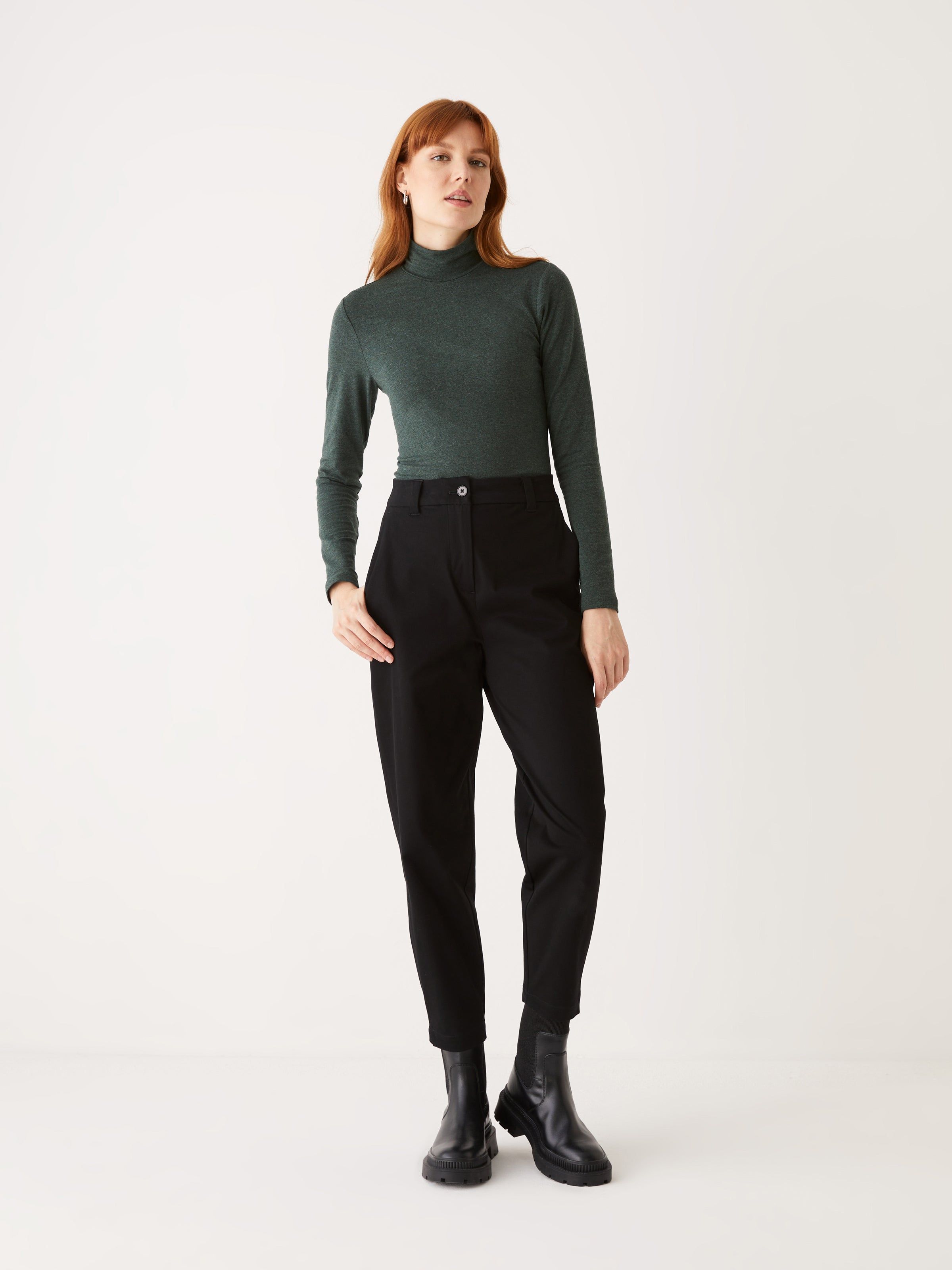 The Long Sleeve Mockneck in Dark green sold by Frank & Oak product image thumbnail 5