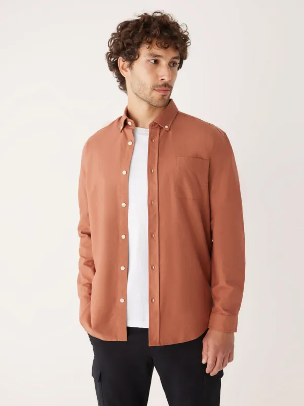The Jasper Oxford Shirt in Russet sold by Frank & Oak