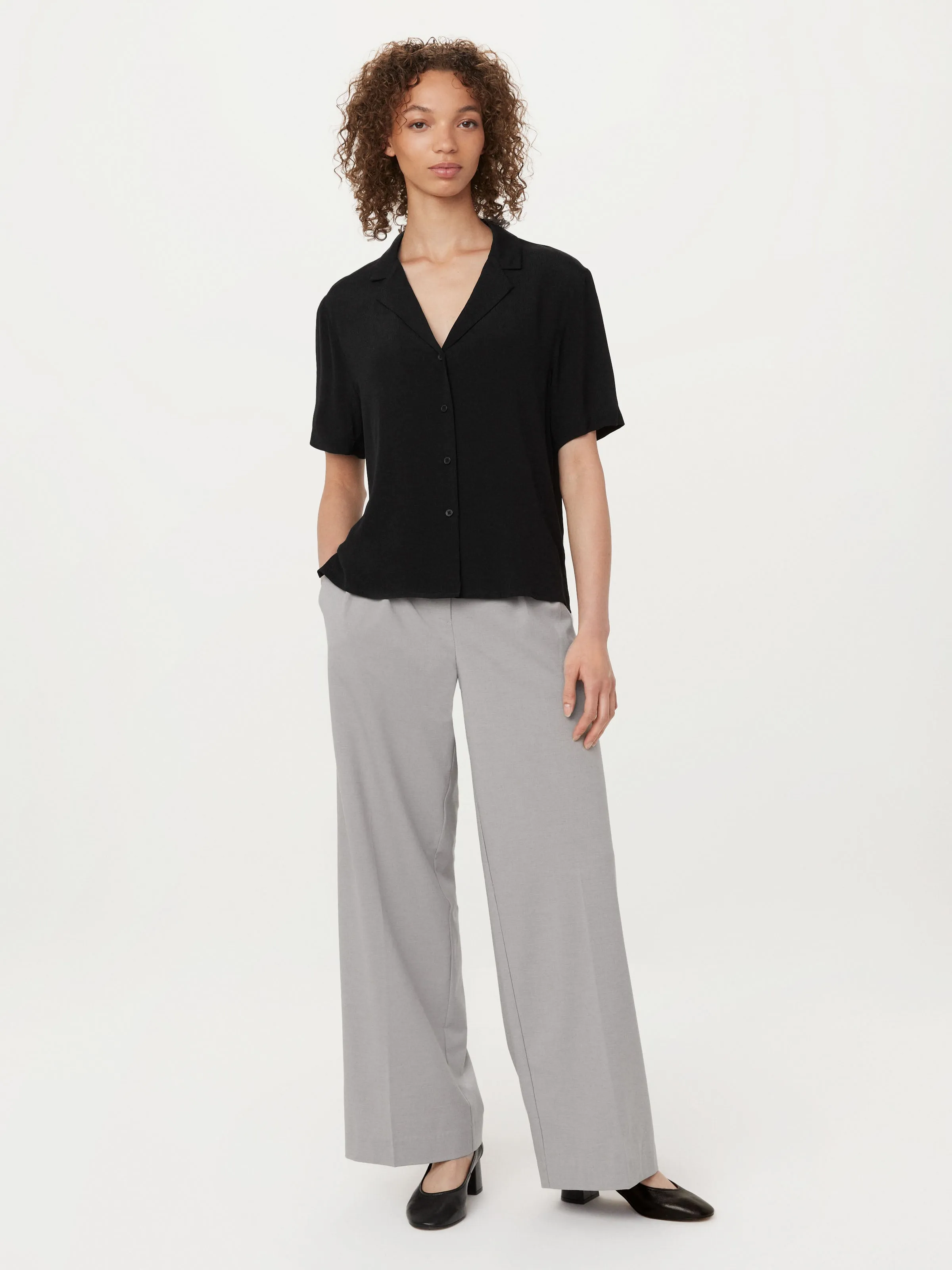 The Camp Collar Blouse in Black sold by Frank & Oak product image thumbnail 2