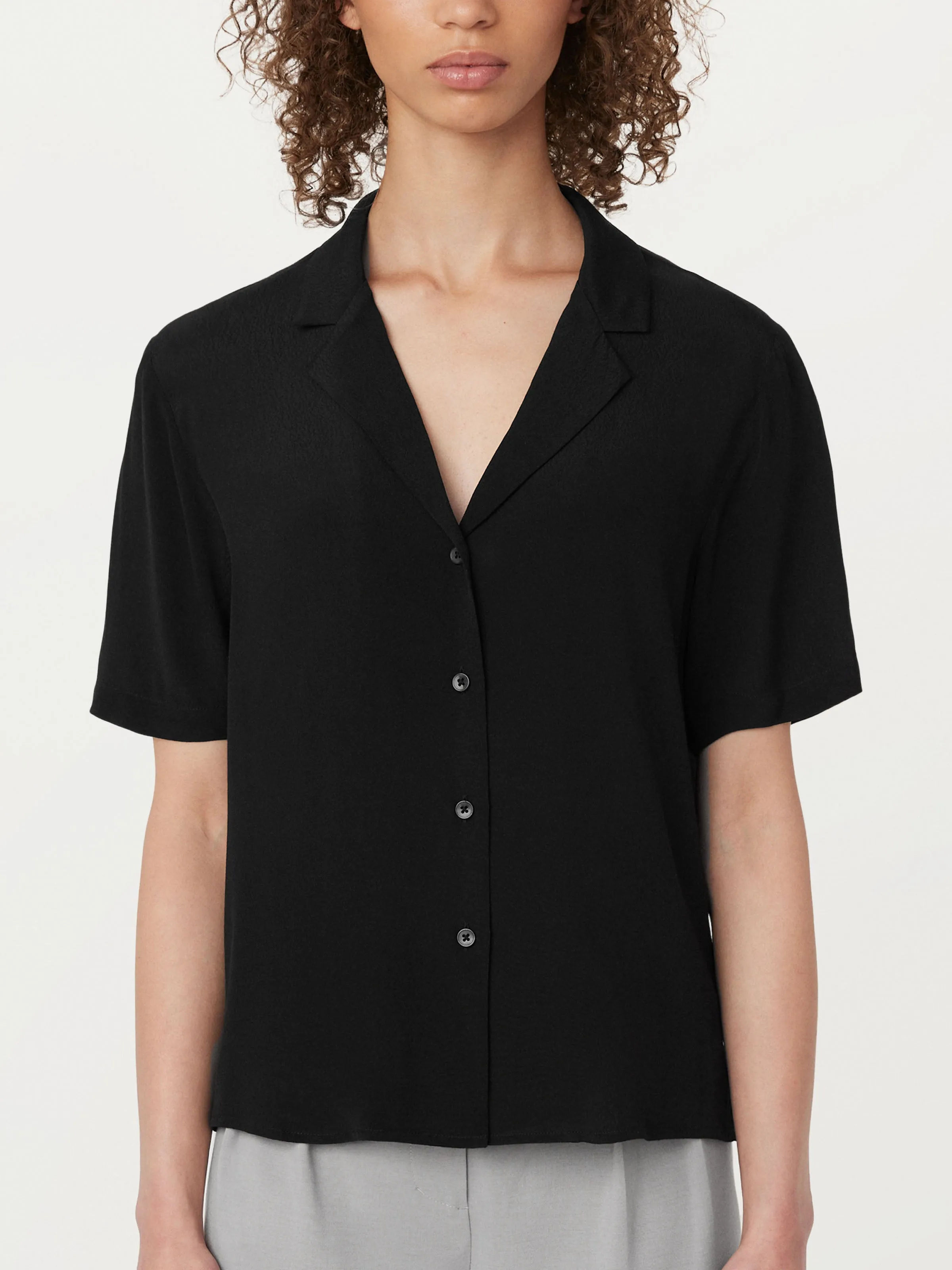 The Camp Collar Blouse in Black sold by Frank & Oak product image thumbnail 3