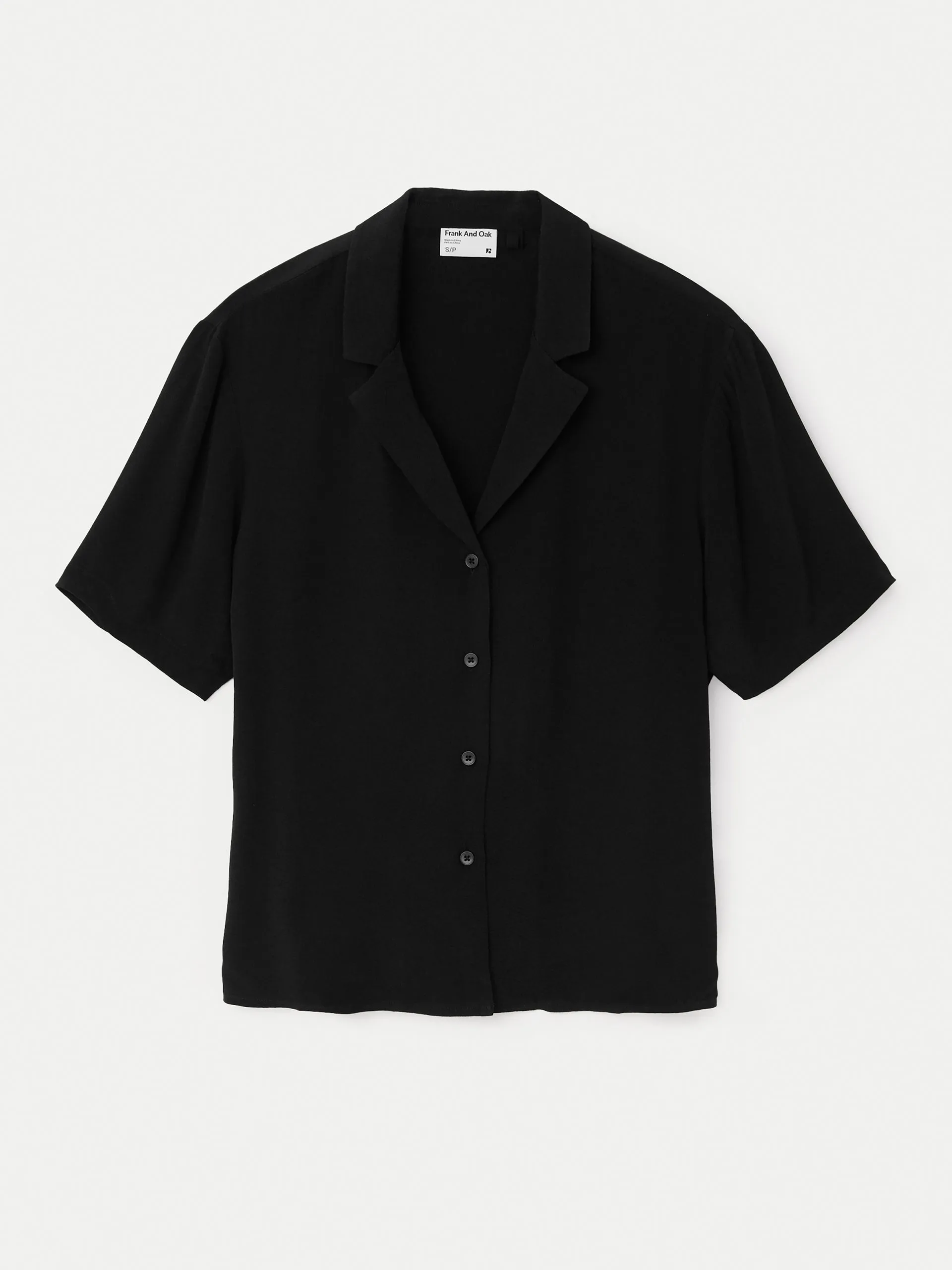 The Camp Collar Blouse in Black sold by Frank & Oak product image thumbnail 5