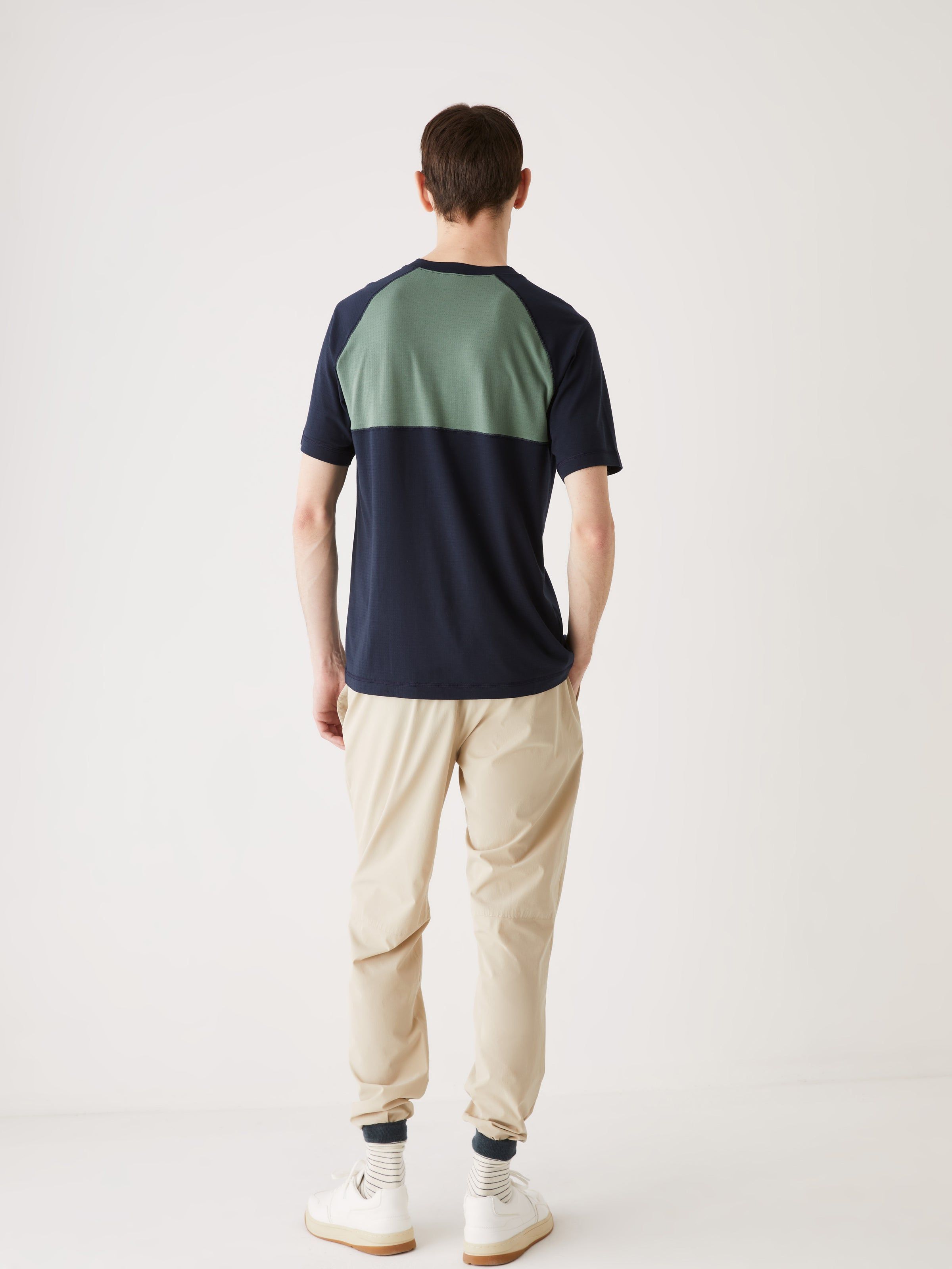The Colour Block Motion T-Shirt in Deep Blue sold by Frank & Oak product image thumbnail 2