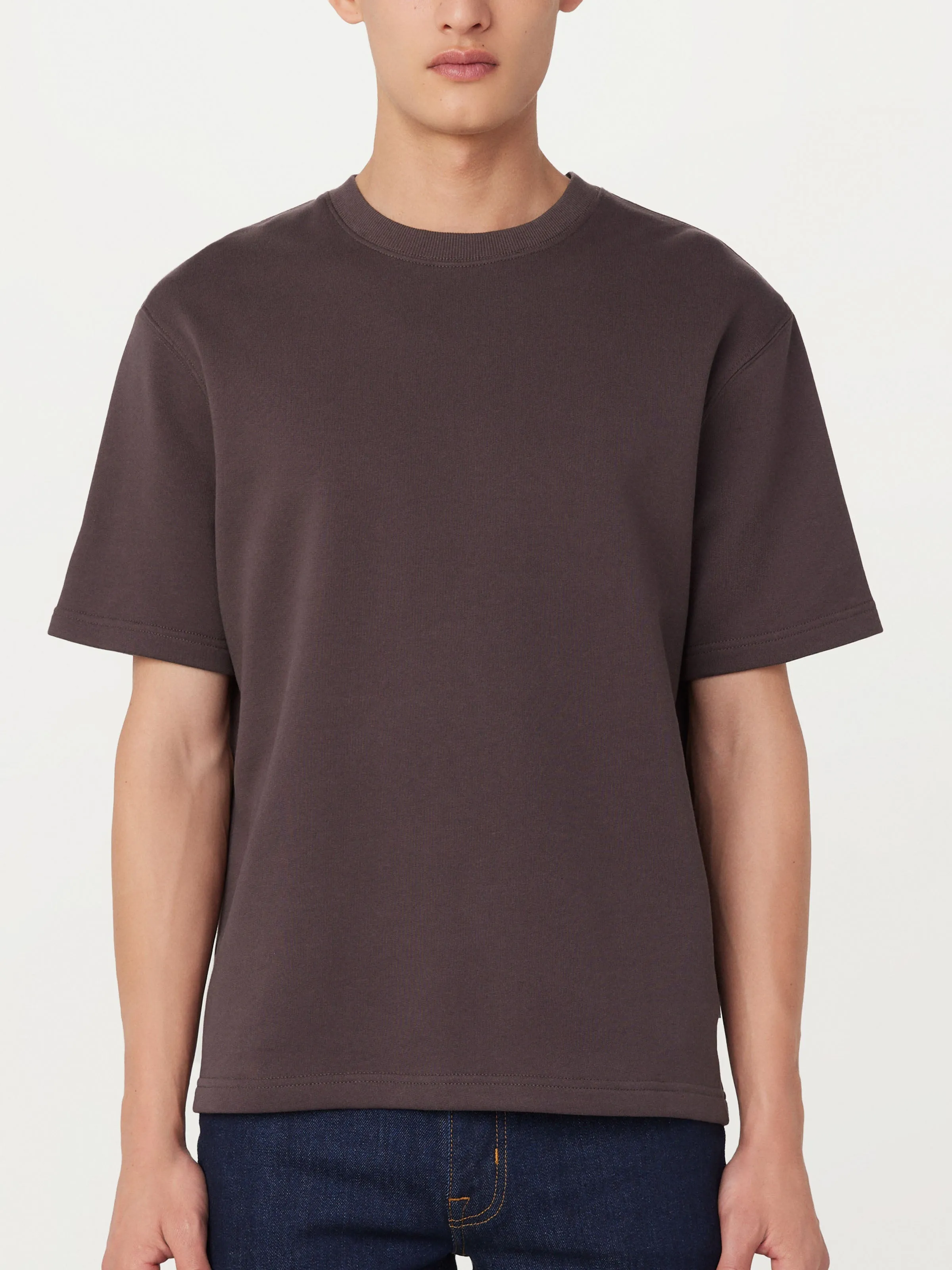 The French Terry T-Shirt in Raisin sold by Frank & Oak product image thumbnail 3