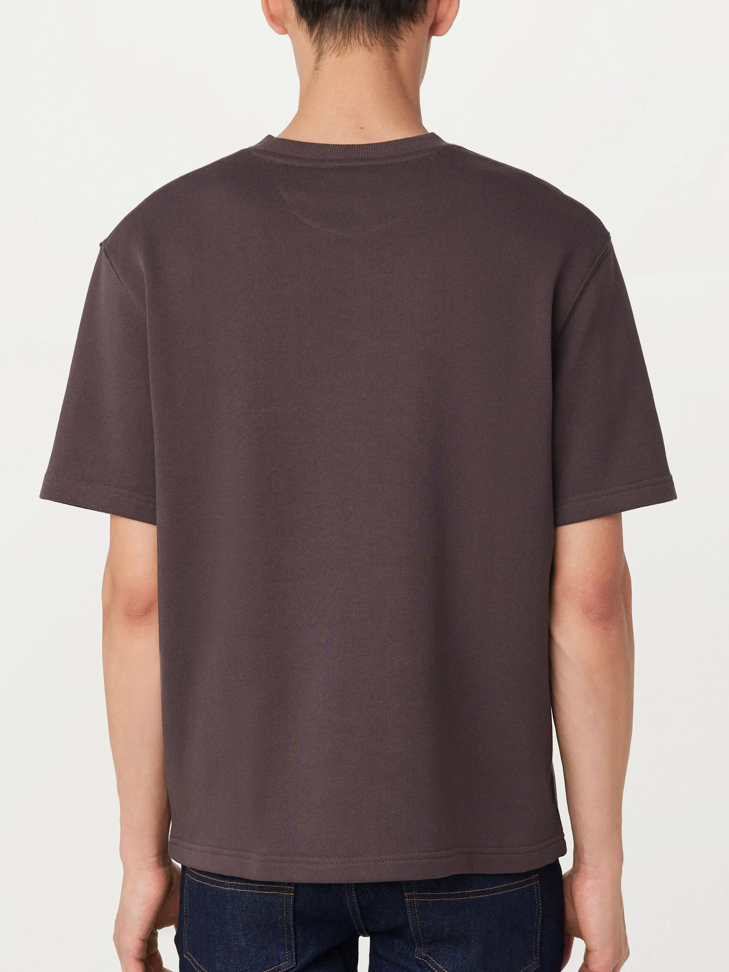 The French Terry T-Shirt in Raisin sold by Frank & Oak product image thumbnail 4