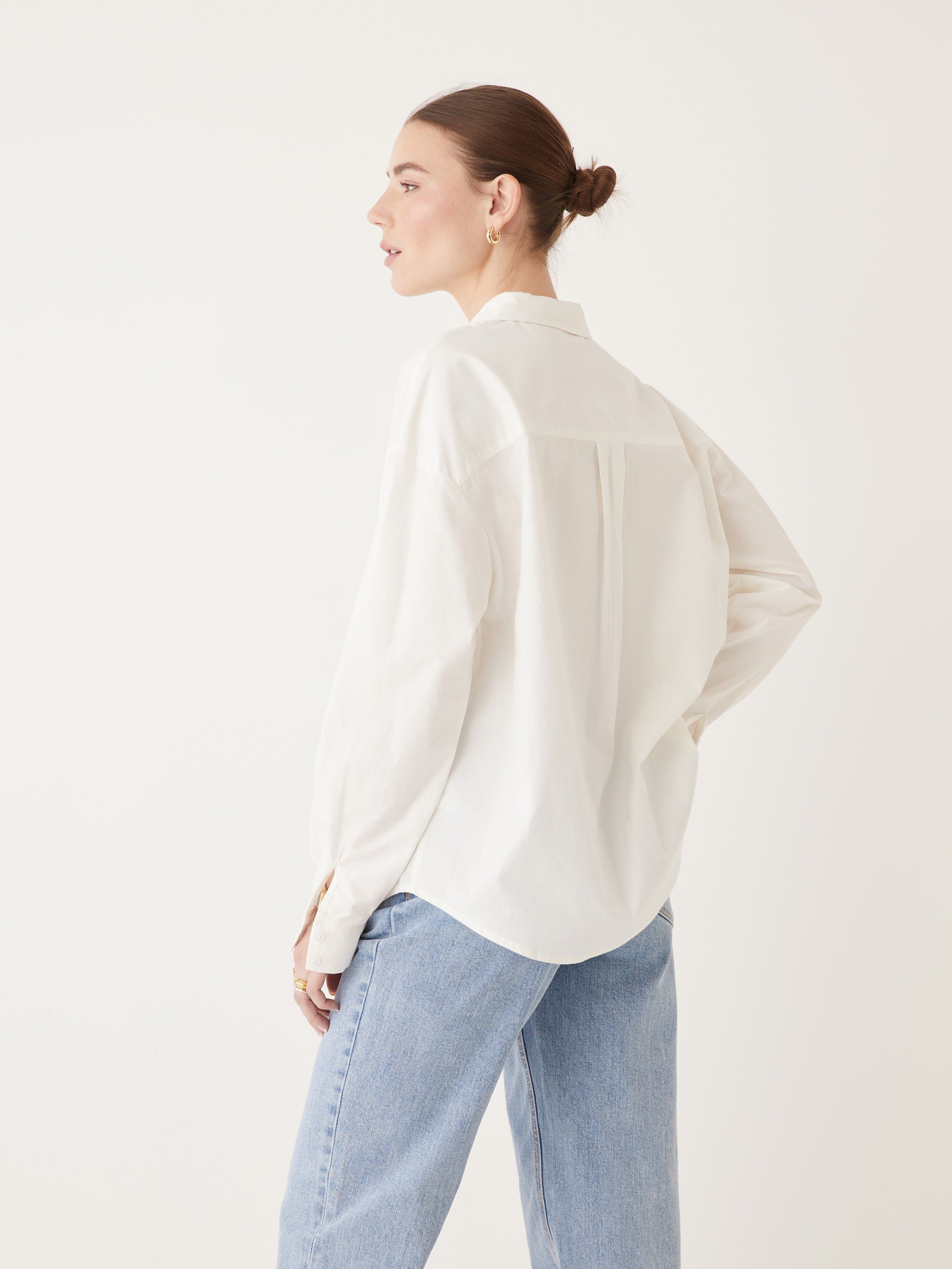 The Kapok Loose Shirt in White sold by Frank & Oak product image thumbnail 5