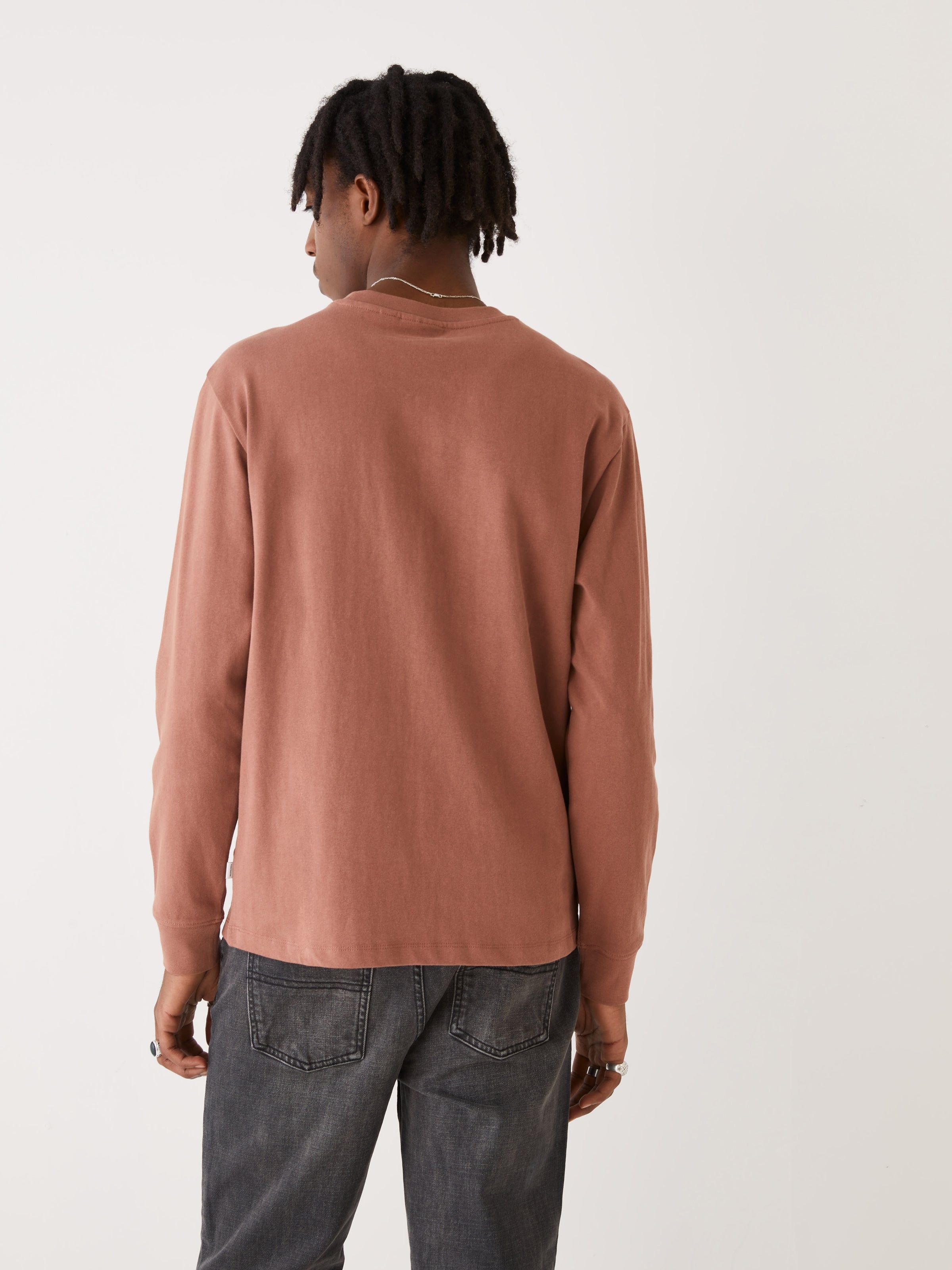 The Pocket Long Sleeve T-Shirt in Cognac sold by Frank & Oak product image thumbnail 4