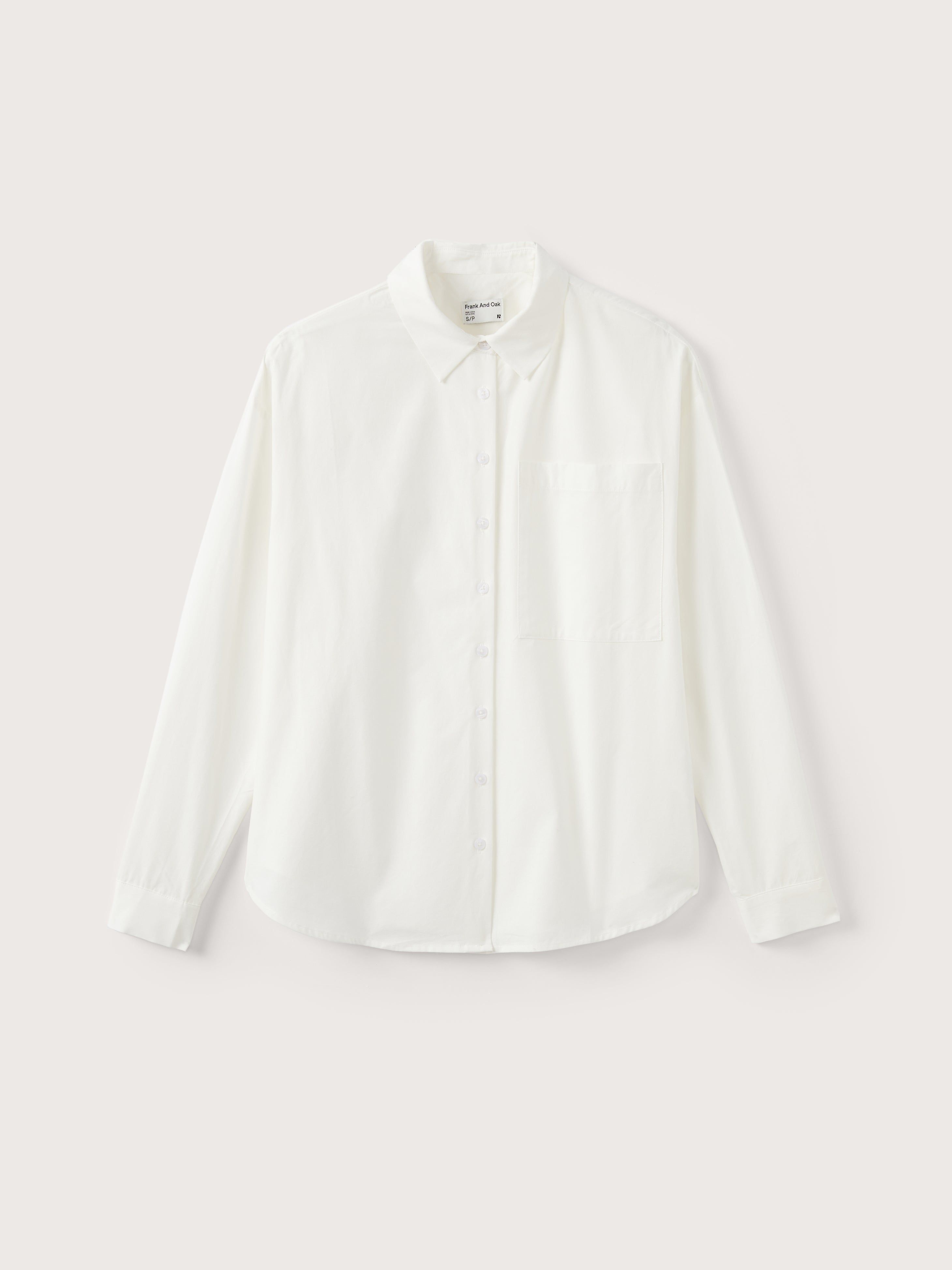 The Kapok Loose Shirt in White sold by Frank & Oak product image thumbnail 6