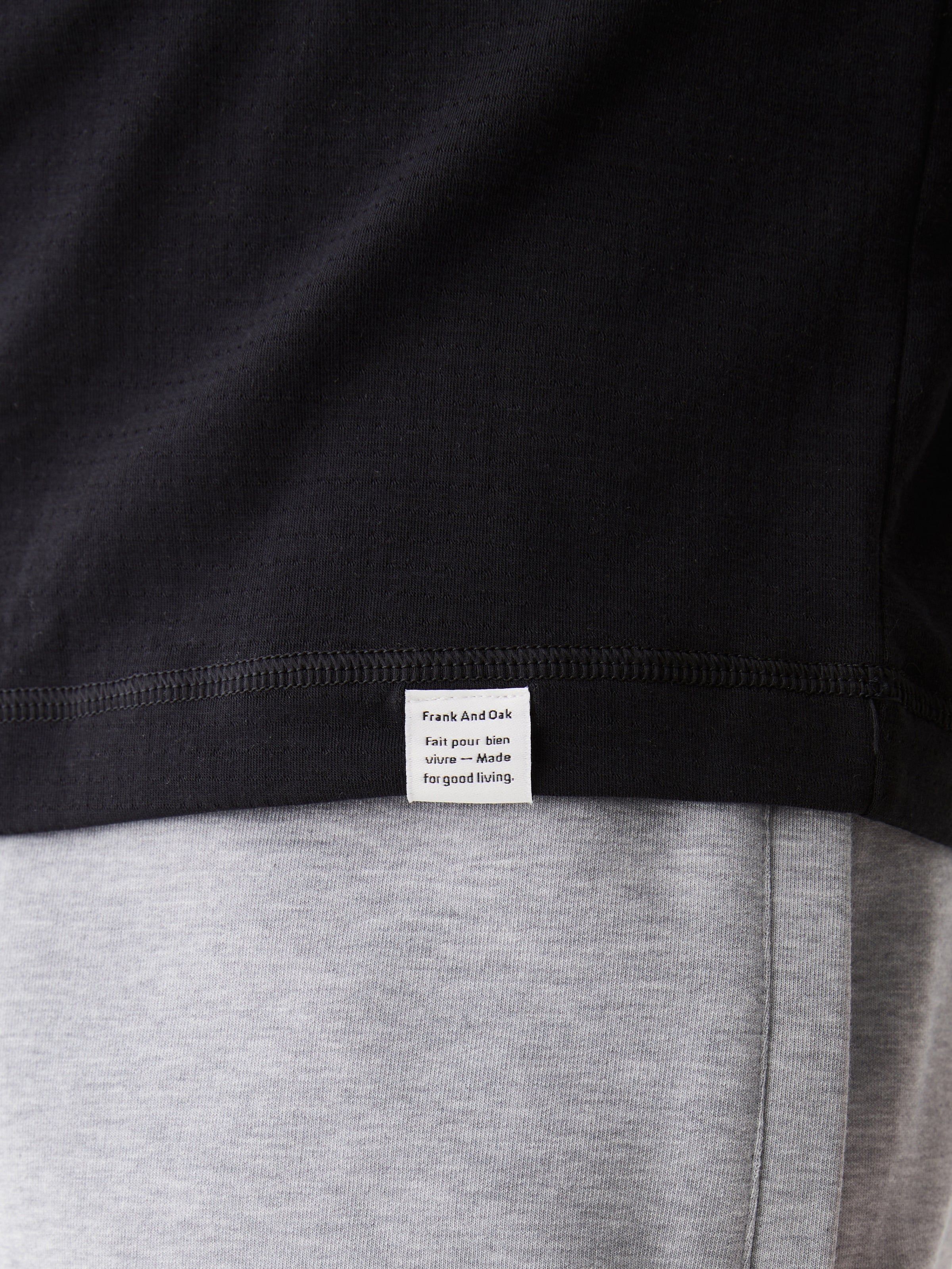 The Long Sleeve Motion T-Shirt in Black sold by Frank & Oak product image thumbnail 4