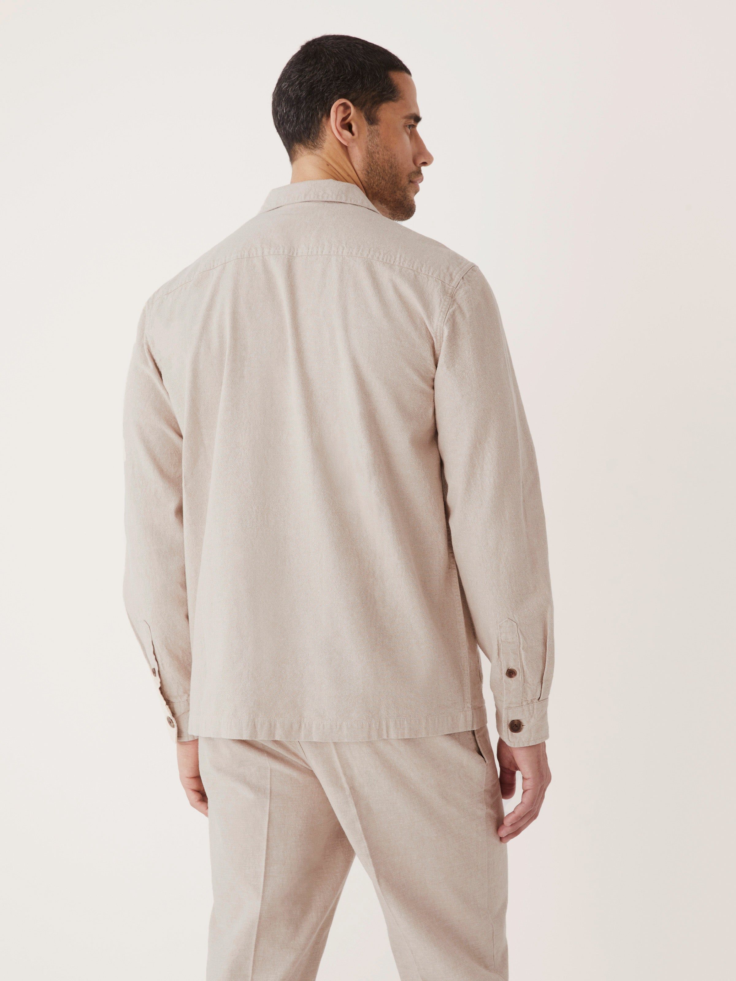 The Linen Overshirt in Sand sold by Frank & Oak product image thumbnail 6