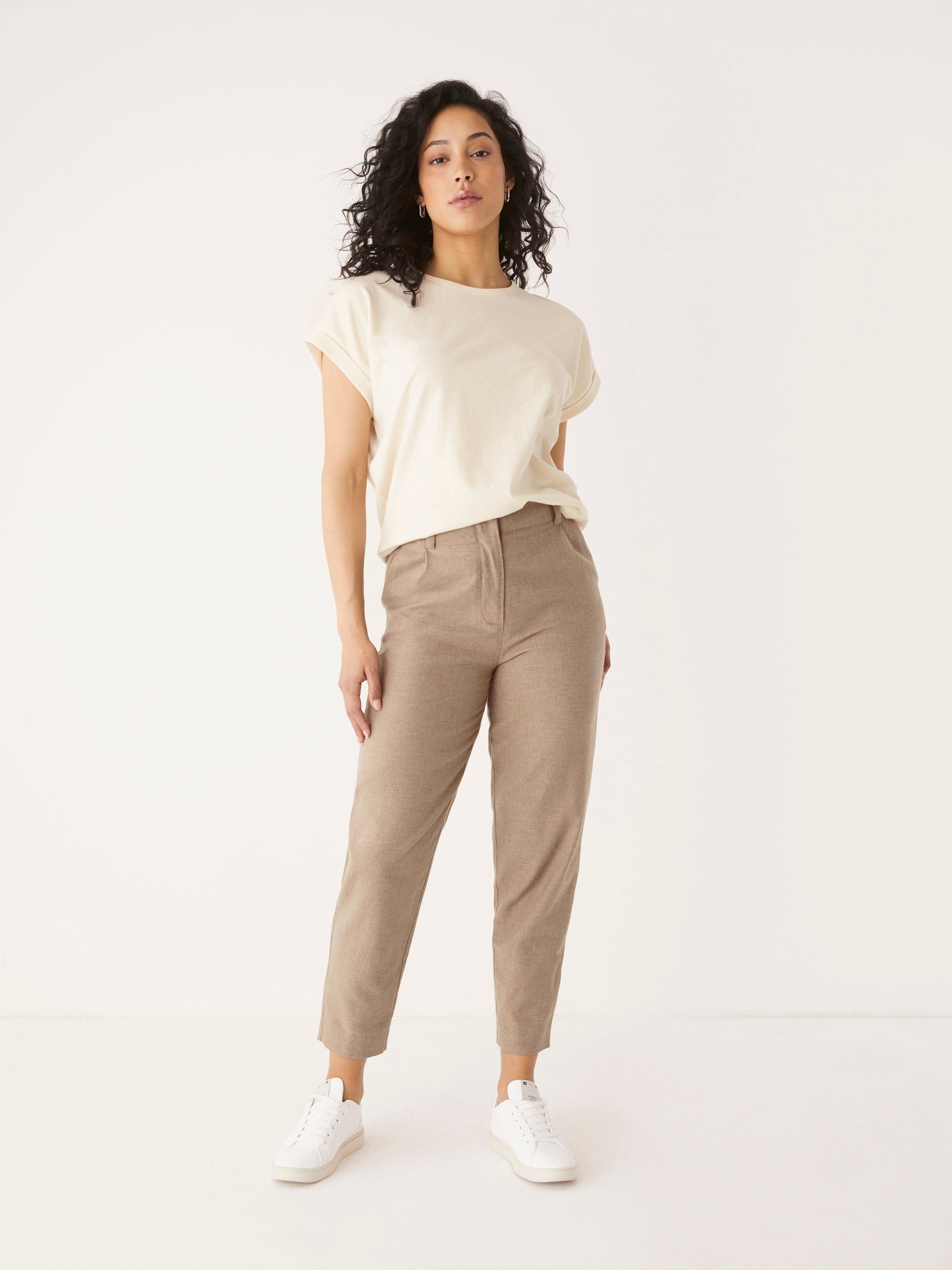 The Amelia Balloon Fit Pant in Light Brown sold by Frank & Oak product image thumbnail 2