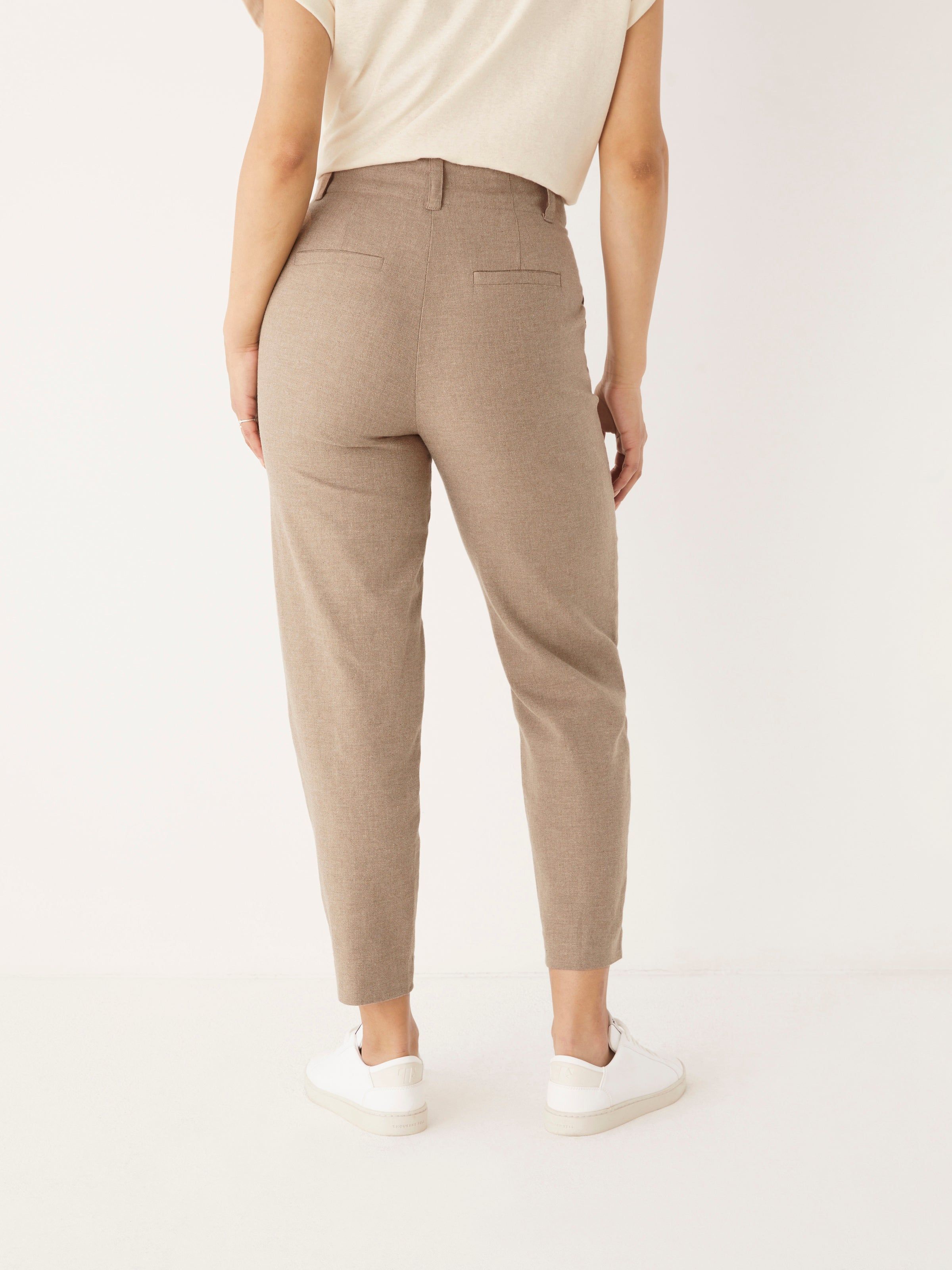 The Amelia Balloon Fit Pant in Light Brown sold by Frank & Oak product image thumbnail 4