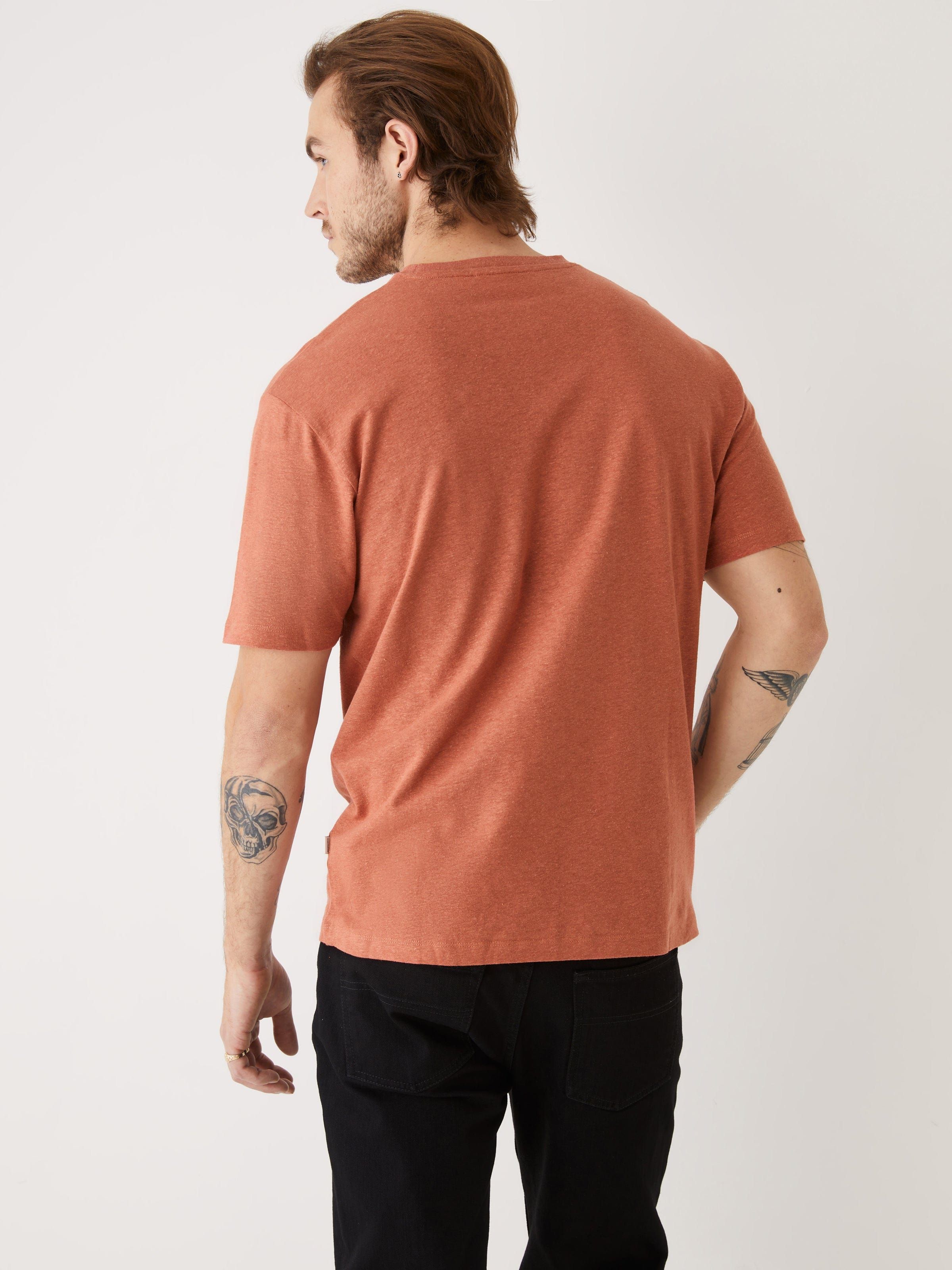 The Relaxed Hemp T-Shirt in Earth Red sold by Frank & Oak product image thumbnail 3
