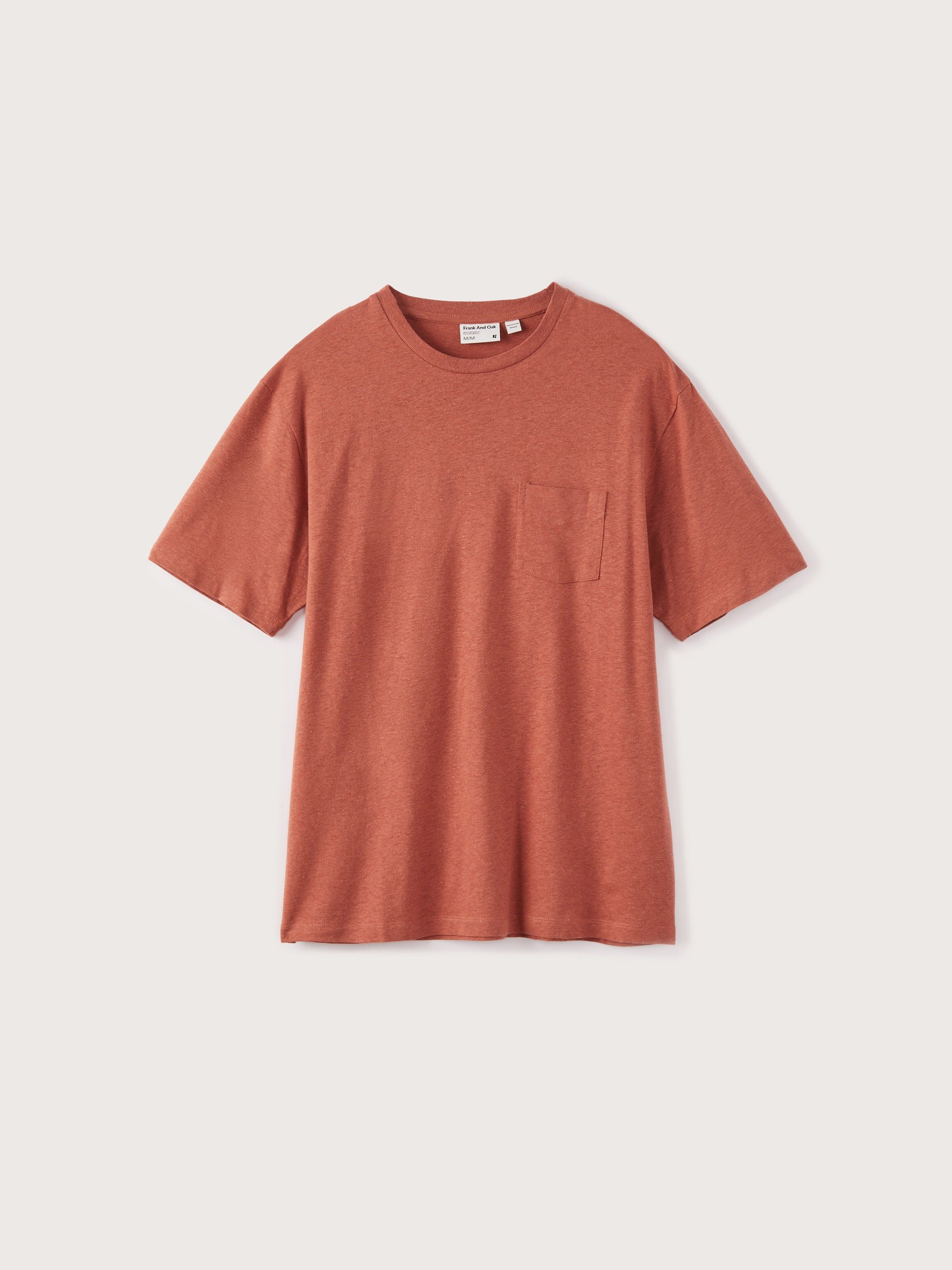 The Relaxed Hemp T-Shirt in Earth Red sold by Frank & Oak product image thumbnail 2