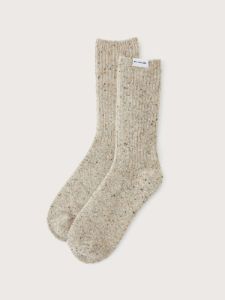 The Donegal Winter Socks in Beige sold by Frank & Oak