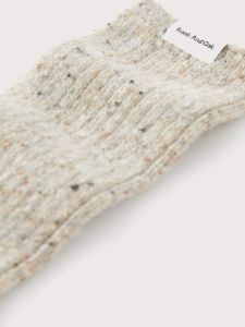 The Donegal Winter Socks in Beige sold by Frank & Oak