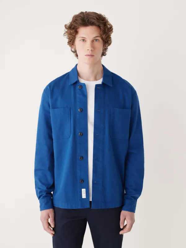 The Worker Overshirt in Cobalt sold by Frank & Oak