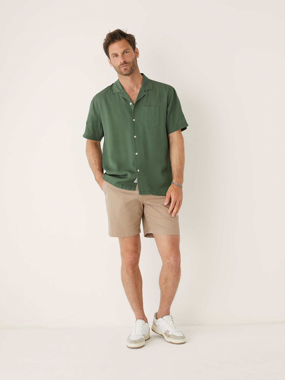 The Brunswick Chino Slim Fit 7in Short in Dune sold by Frank & Oak product image thumbnail 2