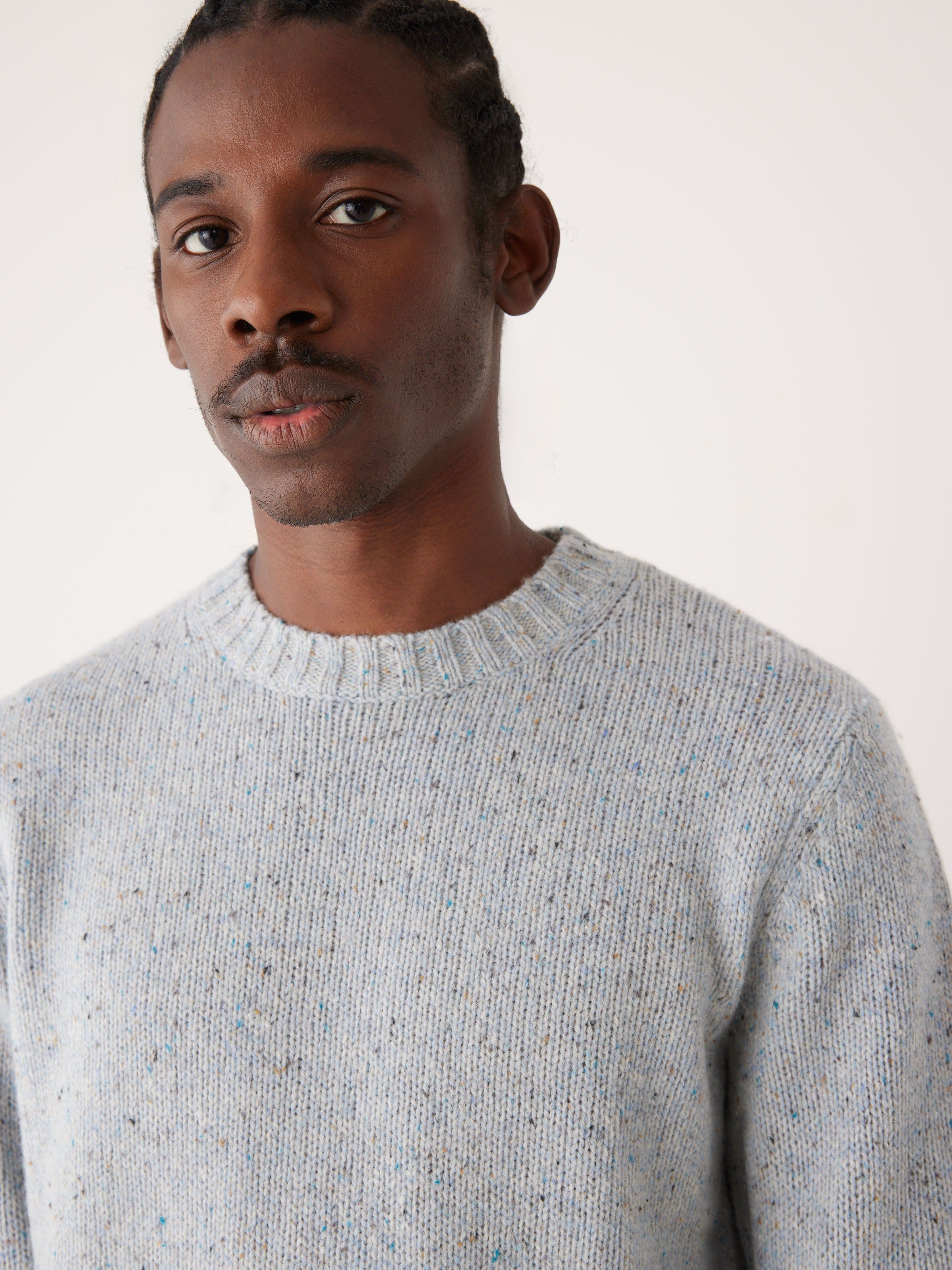 The Donegal Crewneck Sweater in Light Blue sold by Frank & Oak product image thumbnail 4