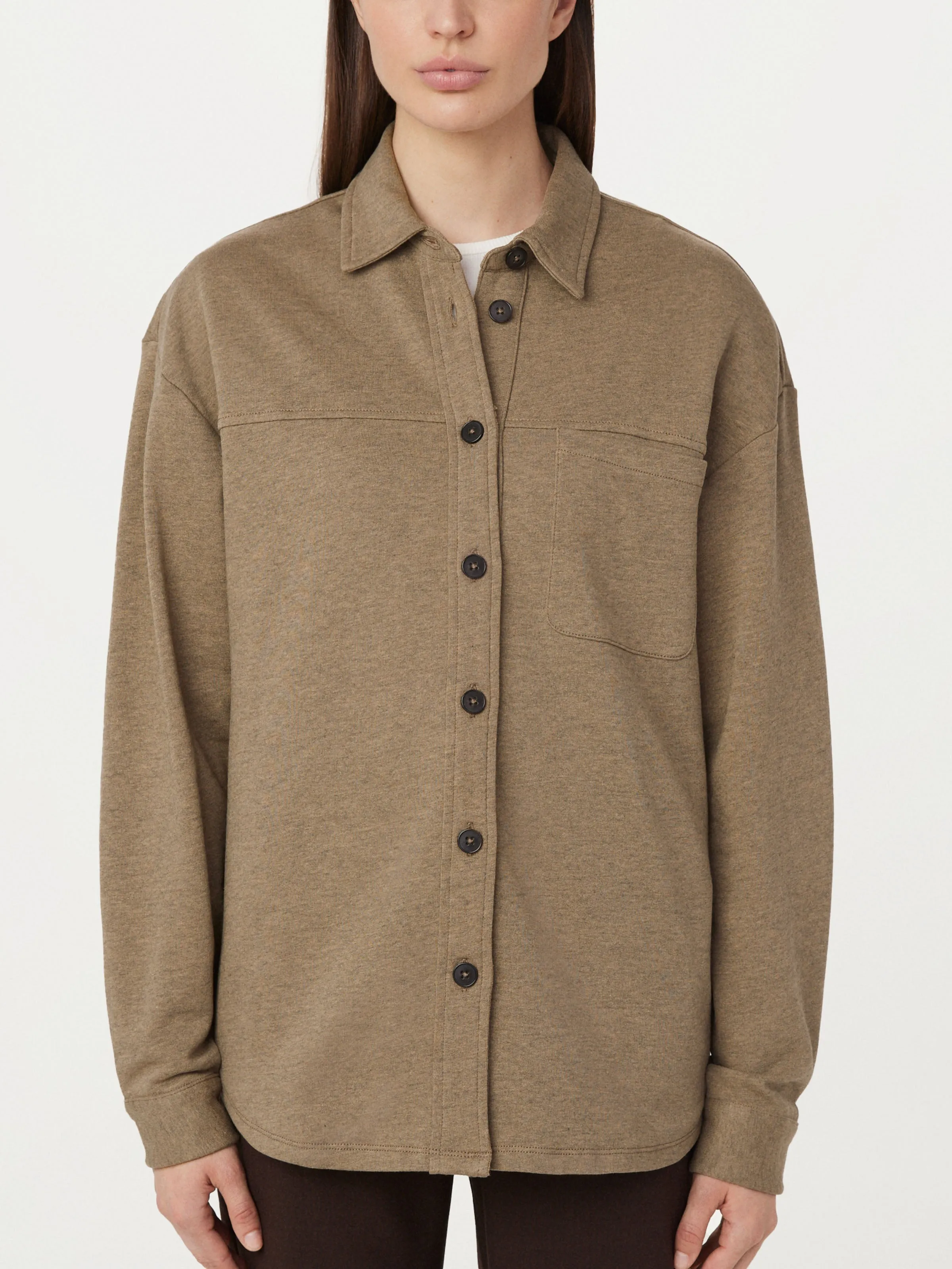 The French Terry Overshirt in Champagne sold by Frank & Oak product image thumbnail 3
