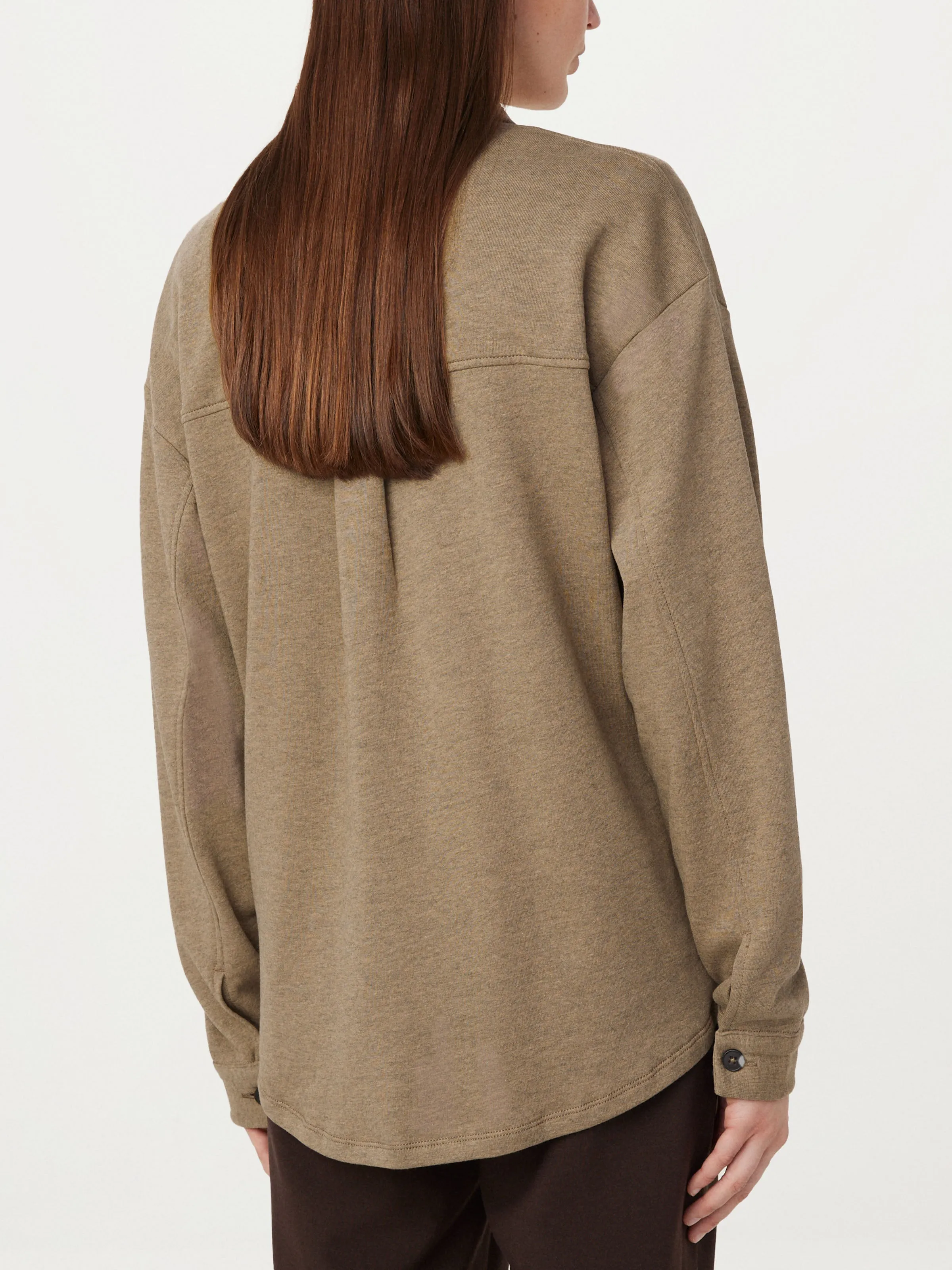 The French Terry Overshirt in Champagne sold by Frank & Oak product image thumbnail 4