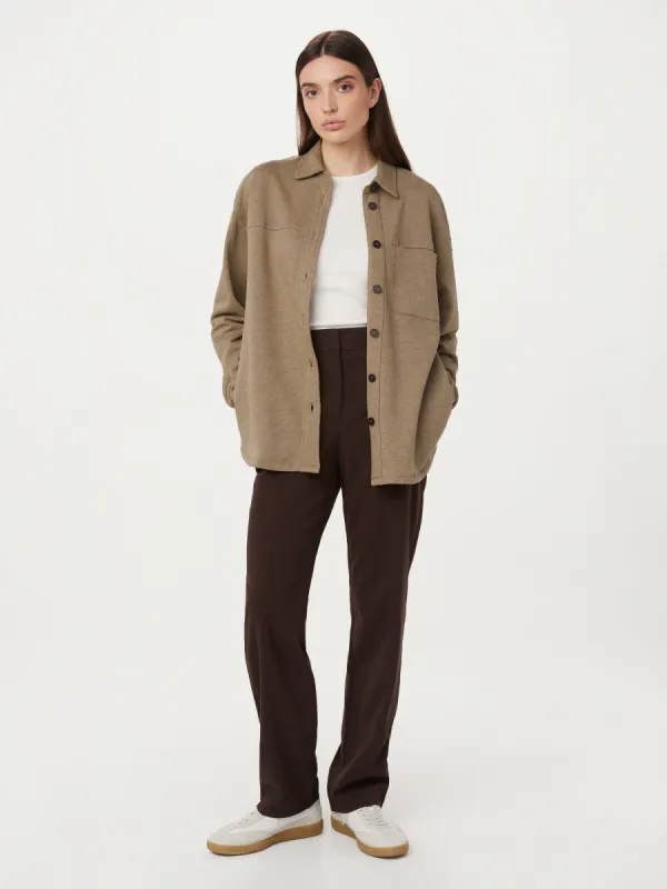 The French Terry Overshirt in Champagne sold by Frank & Oak