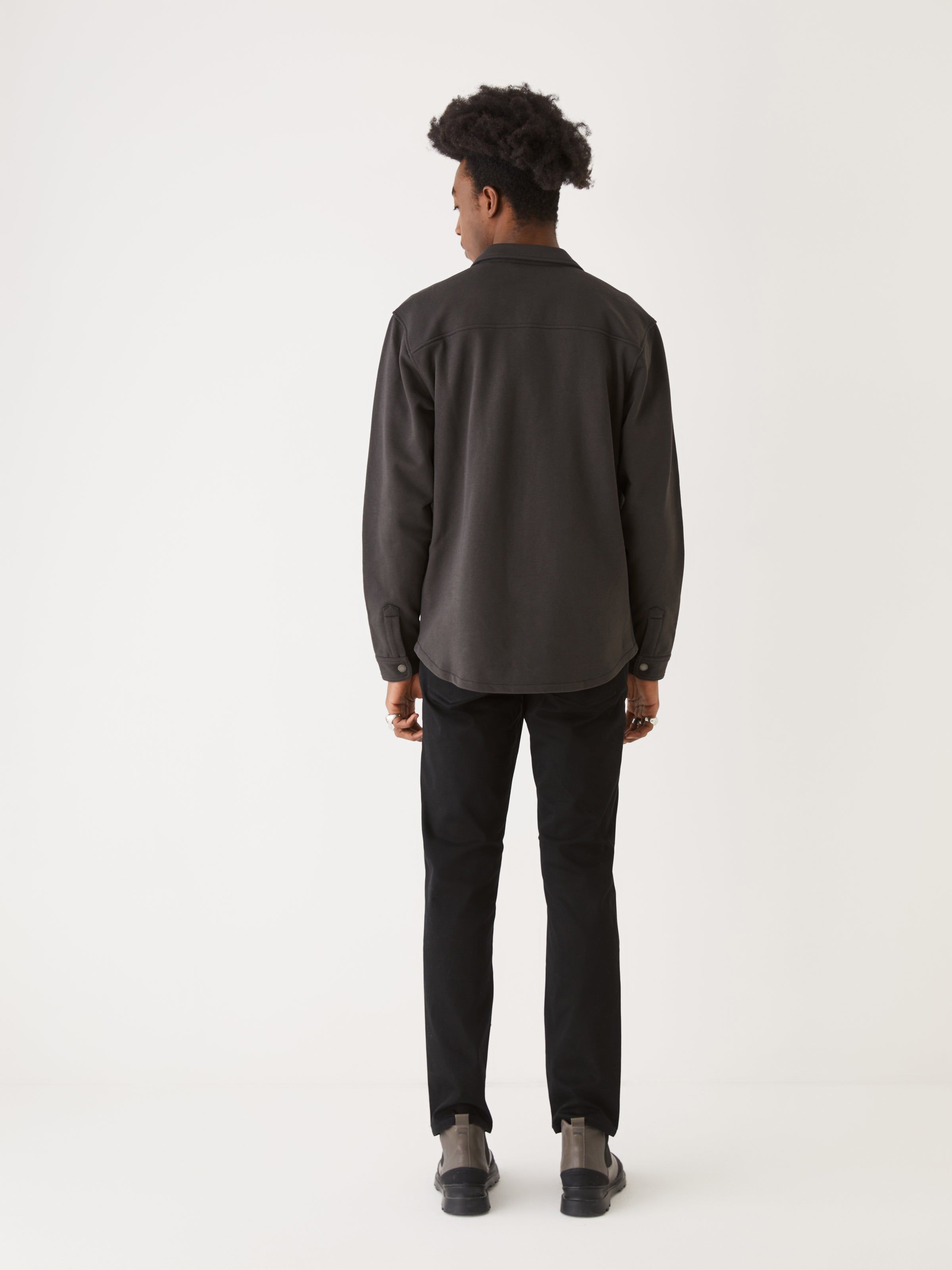 The French Terry Overshirt in Washed Black sold by Frank & Oak product image thumbnail 4