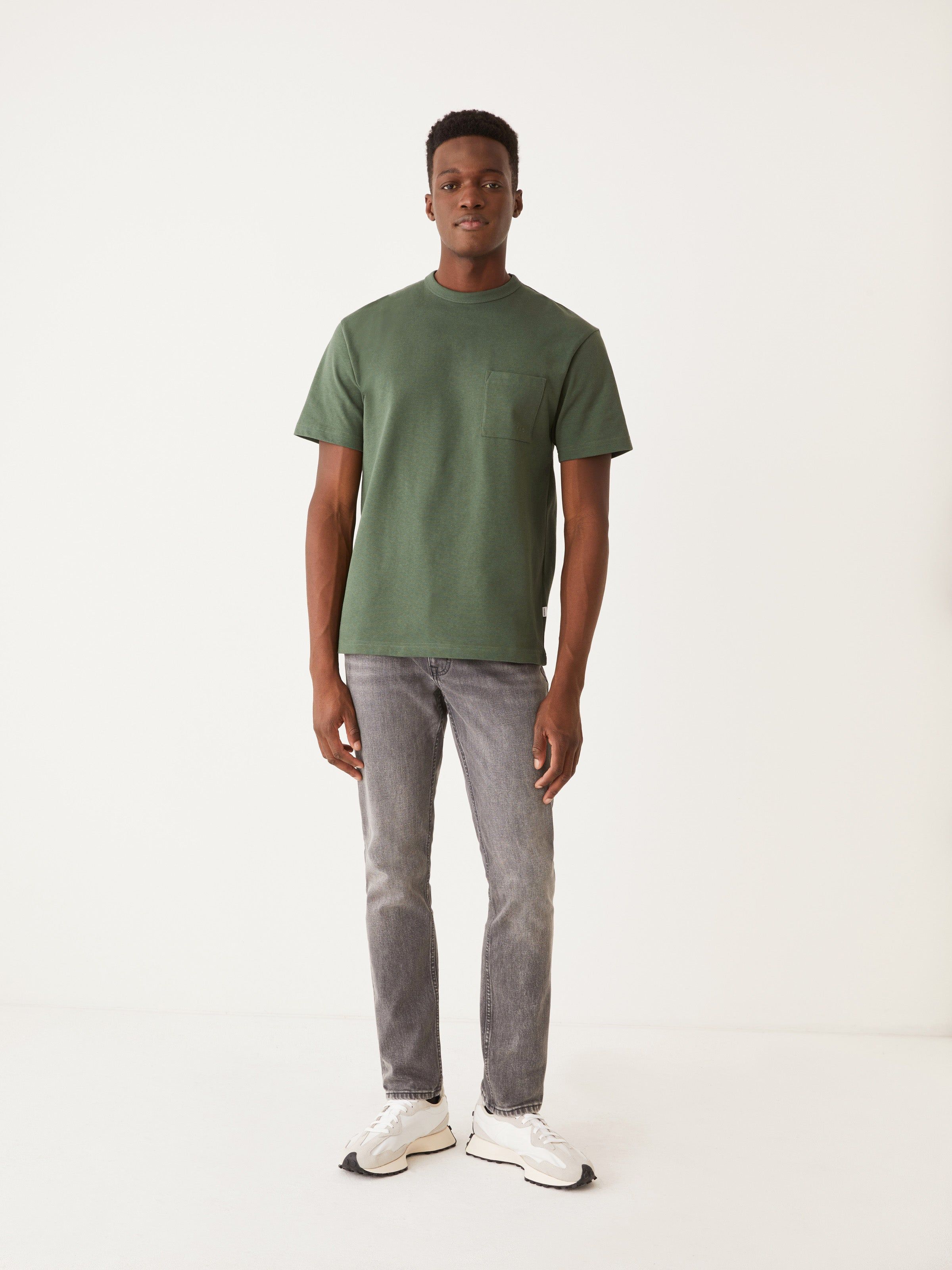 The Relaxed Pocket T-Shirt in Dark Green sold by Frank & Oak product image thumbnail 2