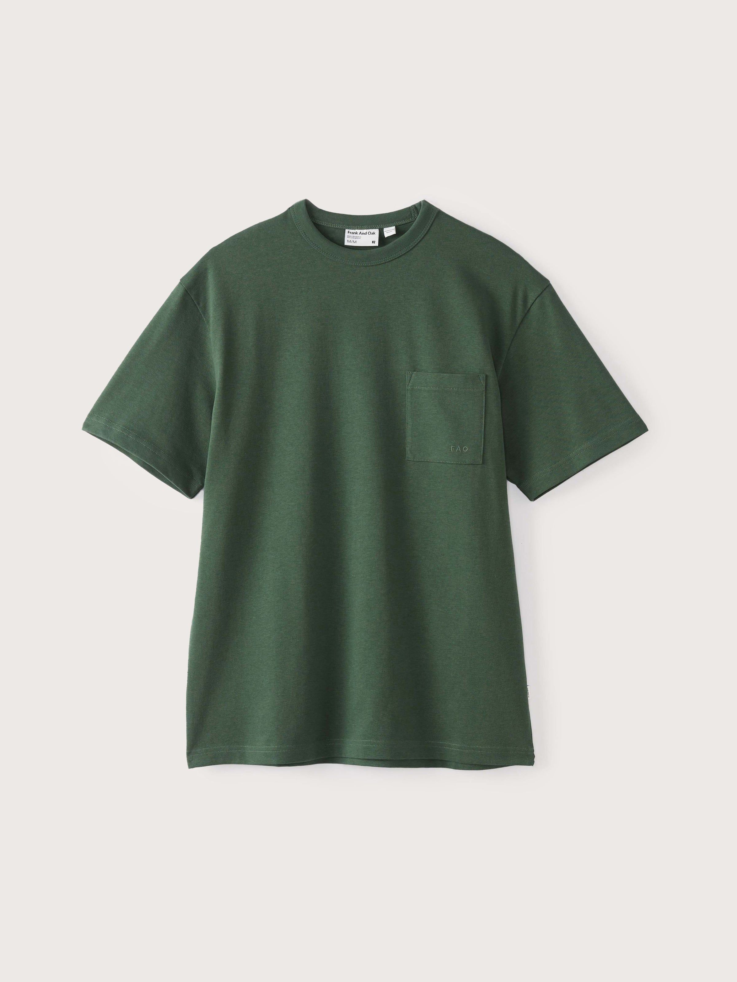 The Relaxed Pocket T-Shirt in Dark Green sold by Frank & Oak product image thumbnail 4
