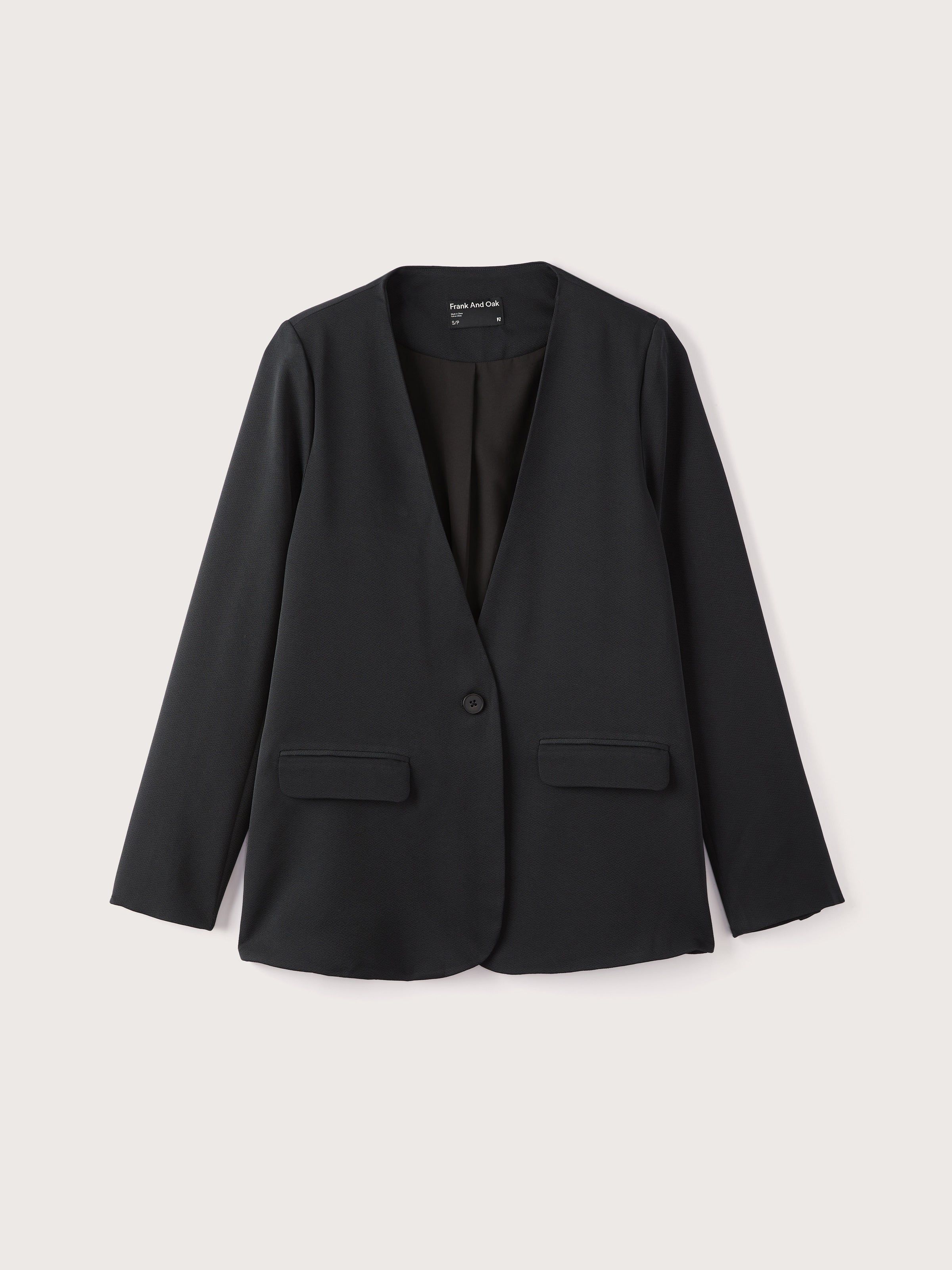 The Satin Blazer in Black sold by Frank & Oak product image thumbnail 8