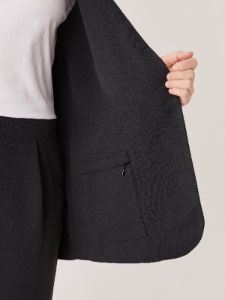 The Satin Blazer in Black sold by Frank & Oak