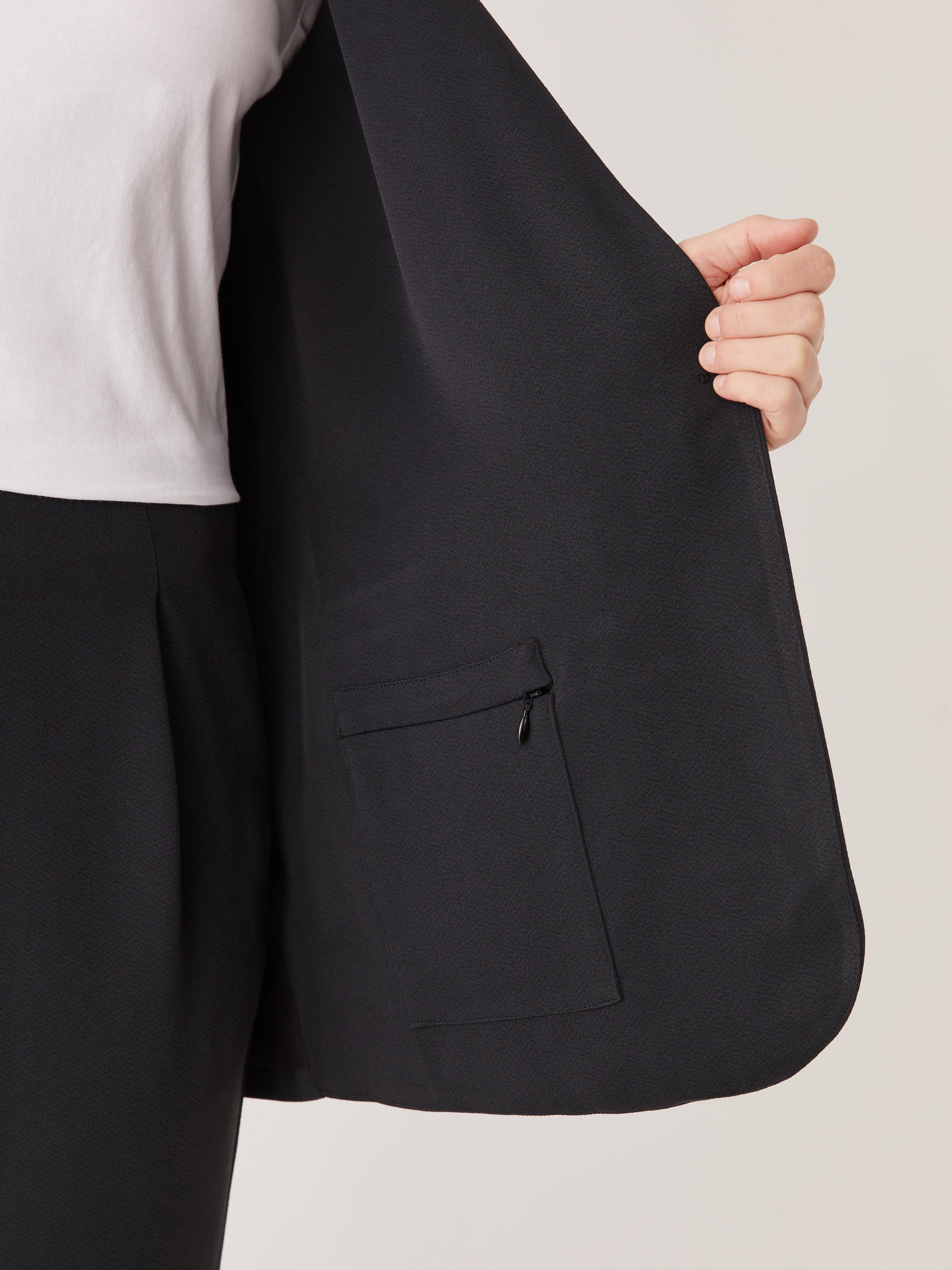 The Satin Blazer in Black sold by Frank & Oak product image thumbnail 5