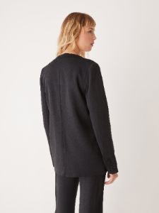 The Satin Blazer in Black sold by Frank & Oak