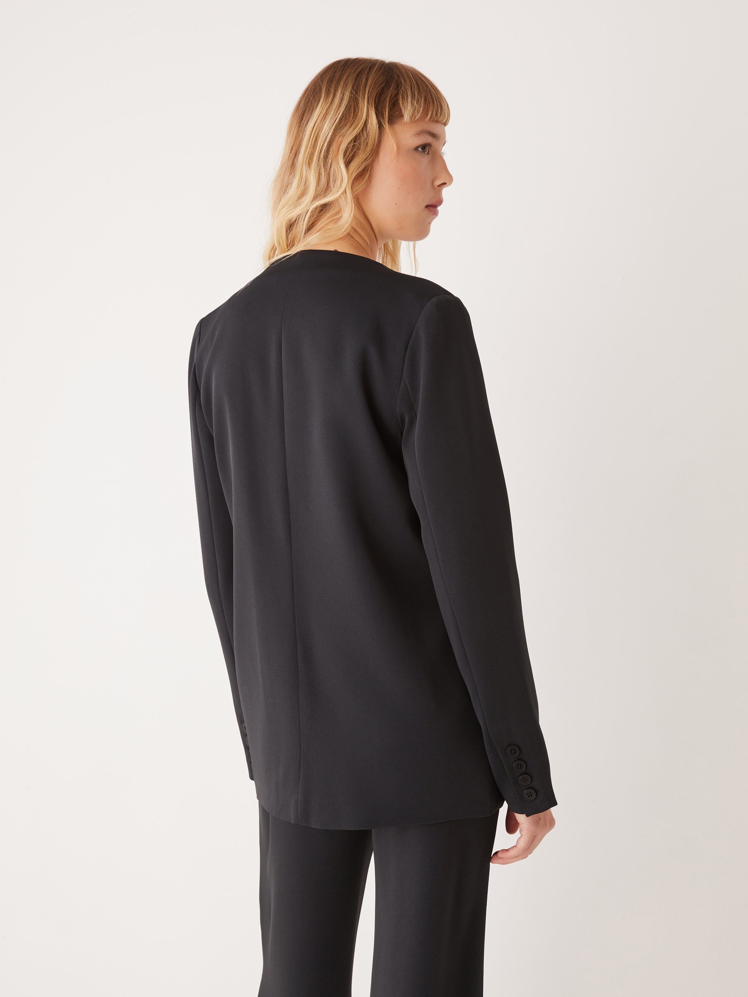 The Satin Blazer in Black sold by Frank & Oak product image thumbnail 4