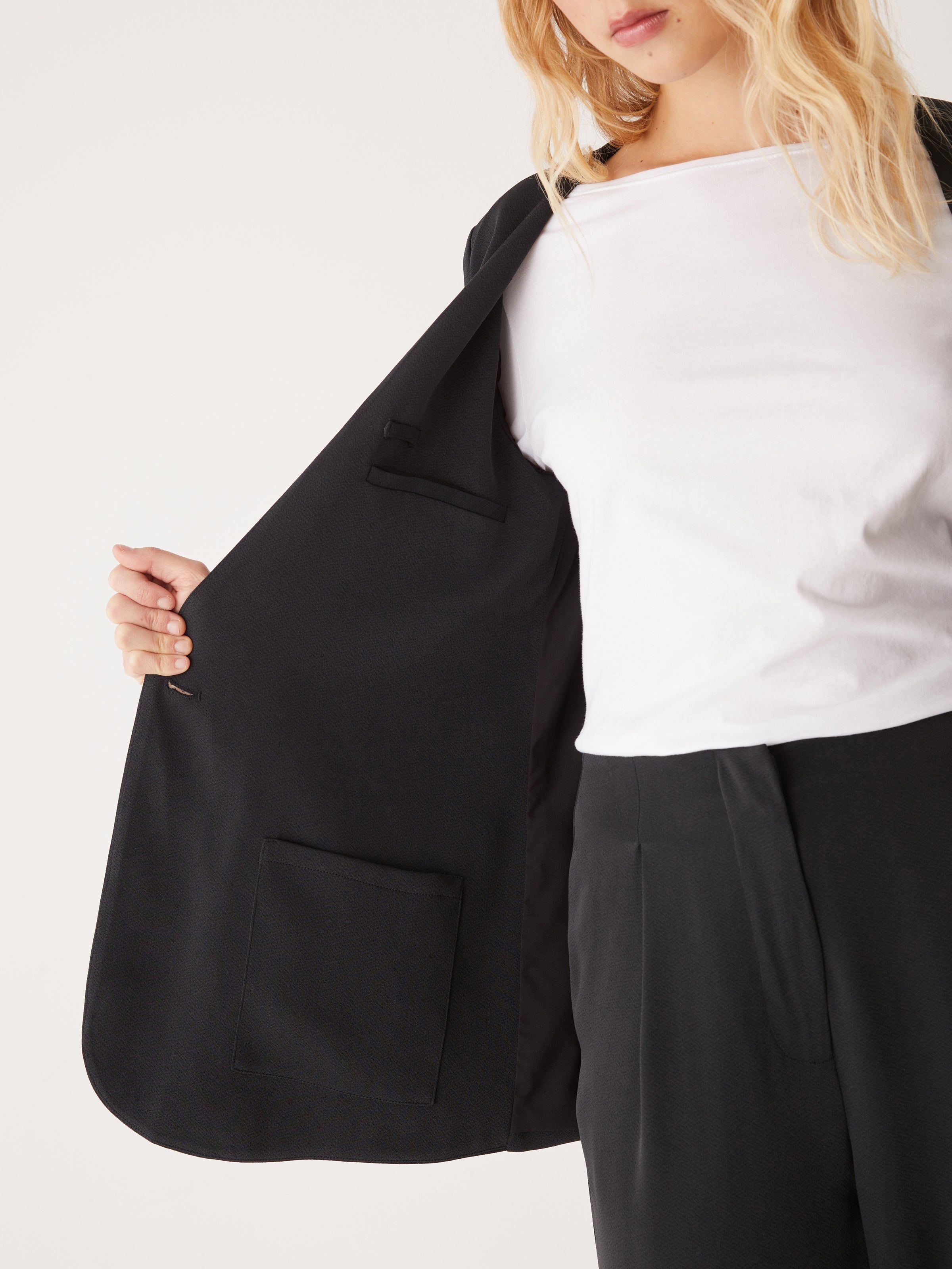 The Satin Blazer in Black sold by Frank & Oak product image thumbnail 6