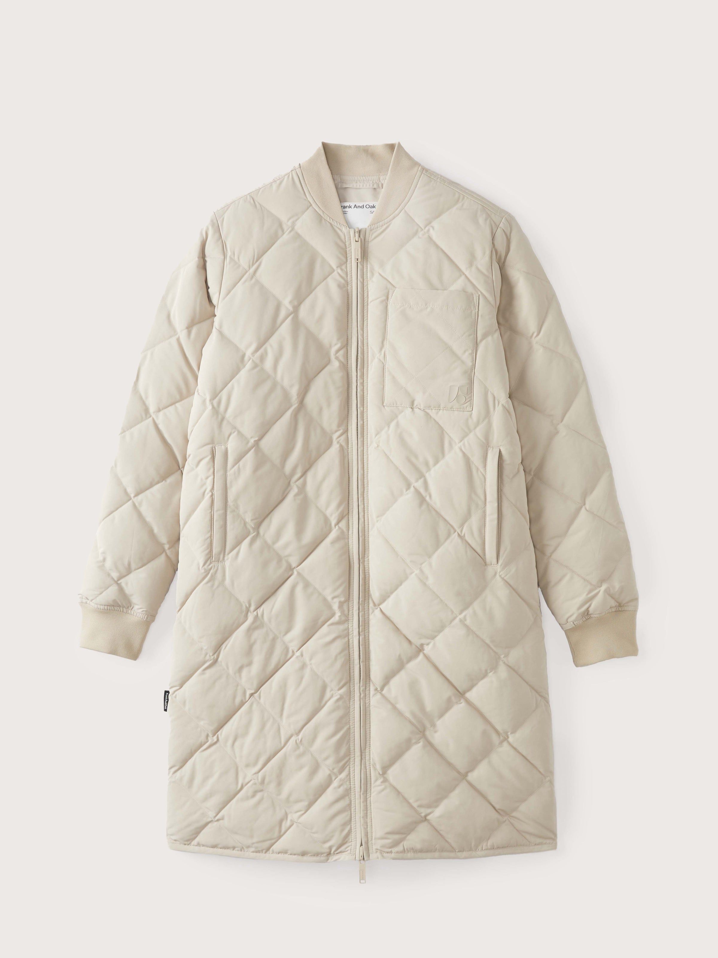 The Skyline Reversible Maxi Bomber in Feather Grey sold by Frank & Oak product image thumbnail 10