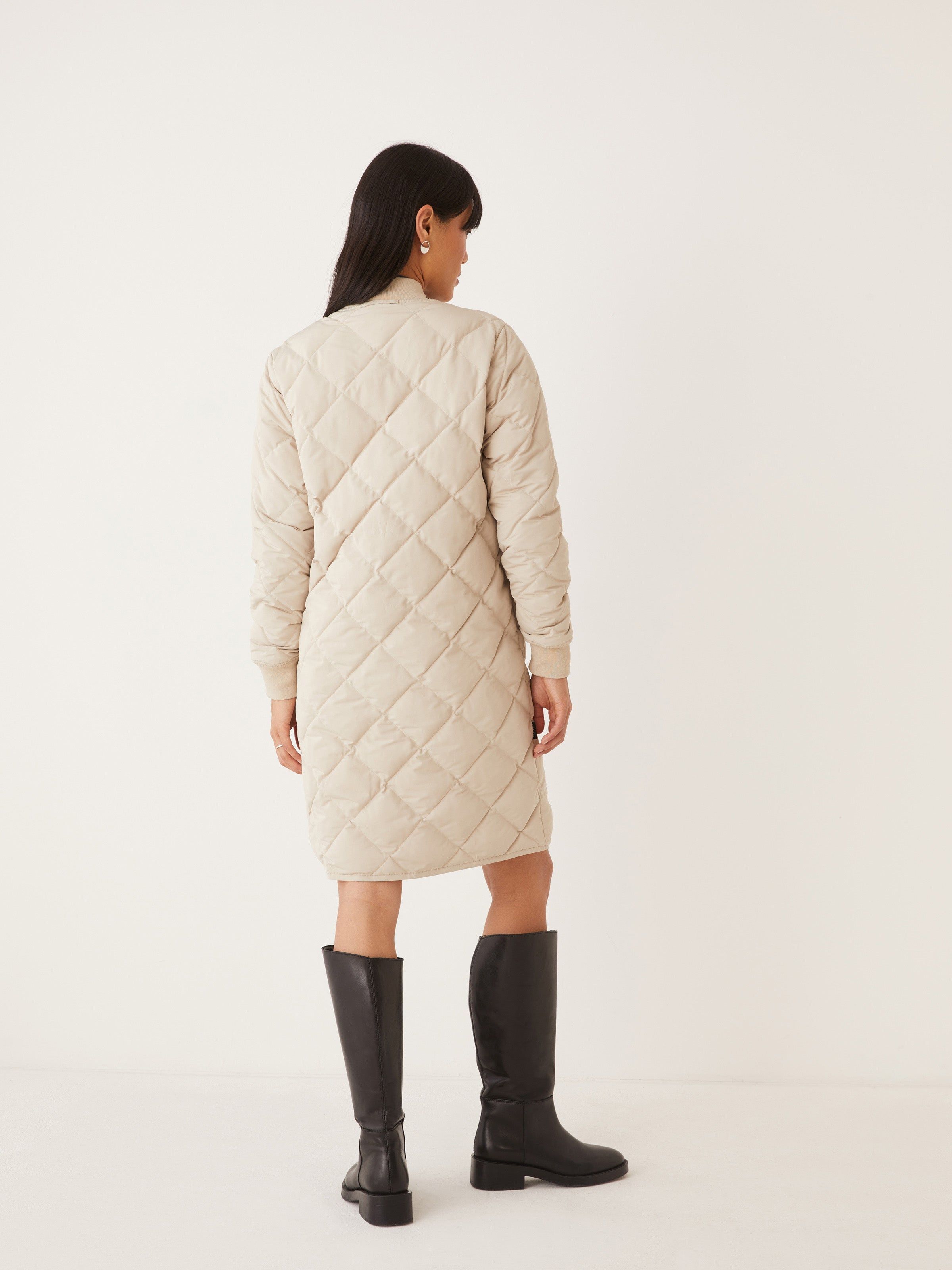 The Skyline Reversible Maxi Bomber in Feather Grey sold by Frank & Oak product image thumbnail 6